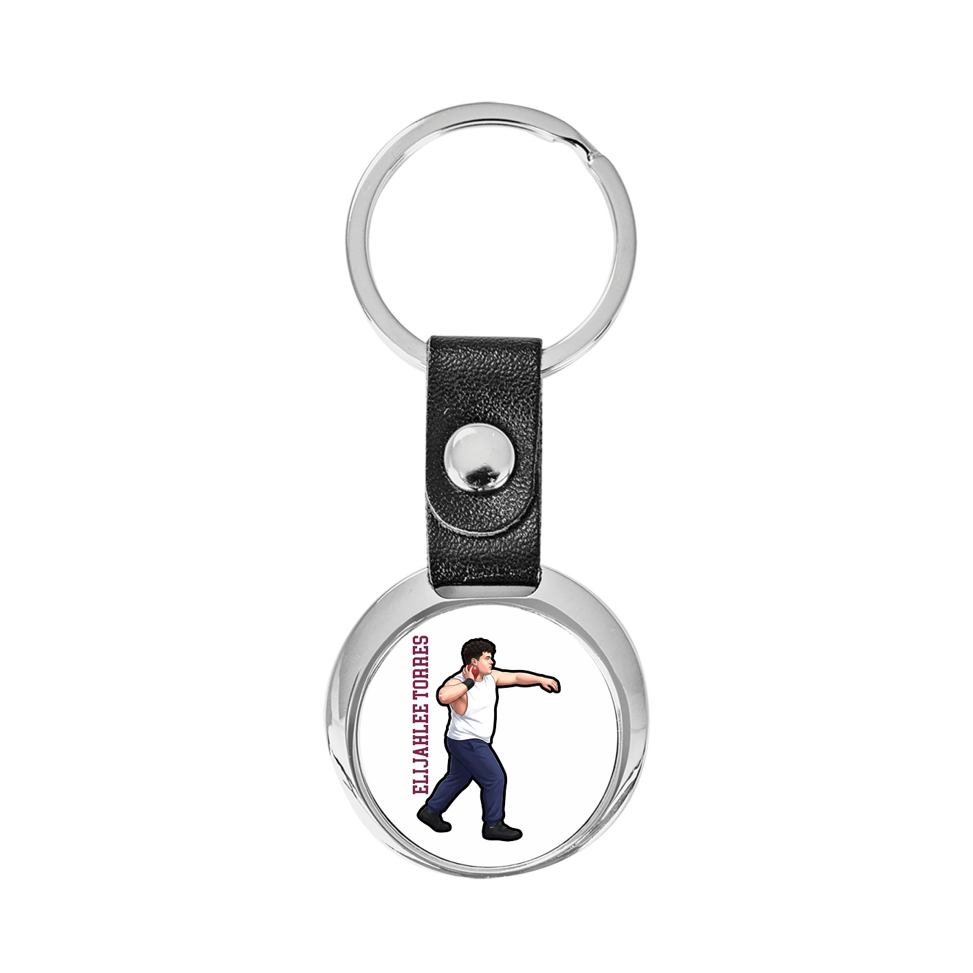 Key Chain — Name Vertical in Classic