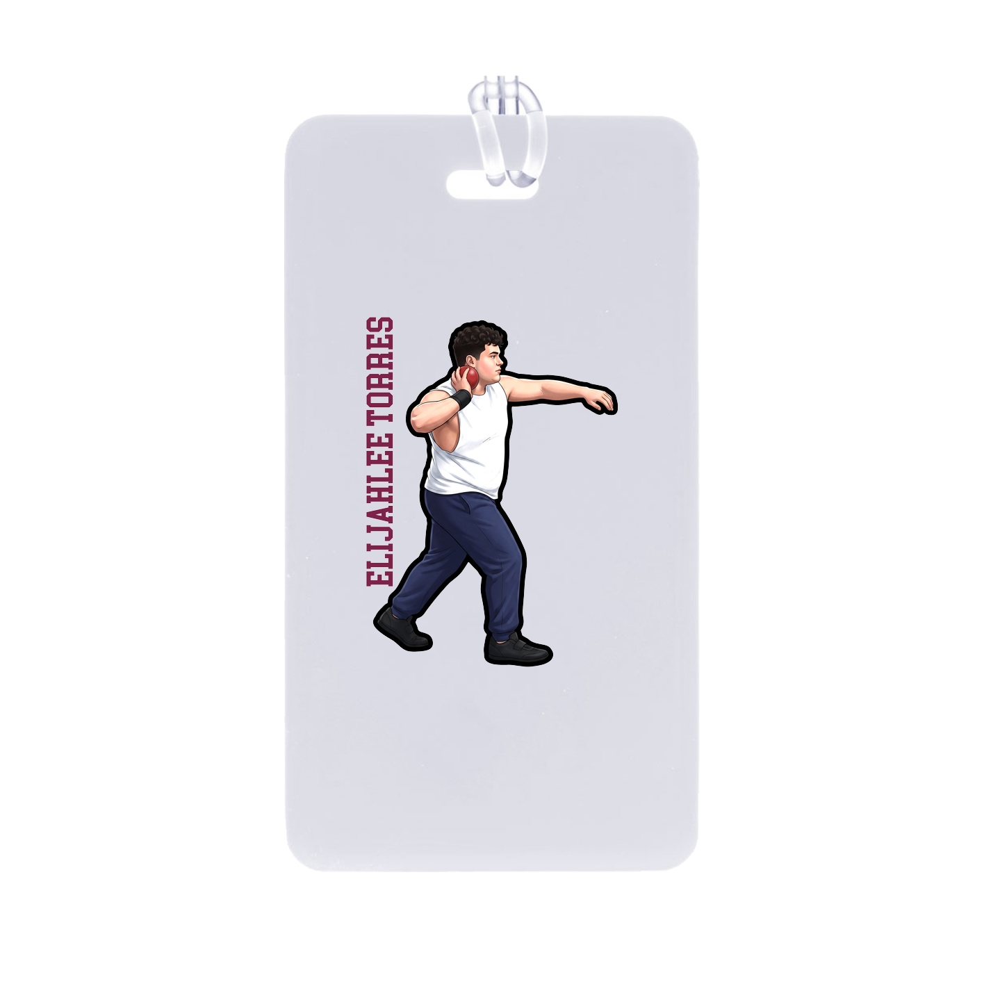 Bag Tag — Name Vertical in Classic