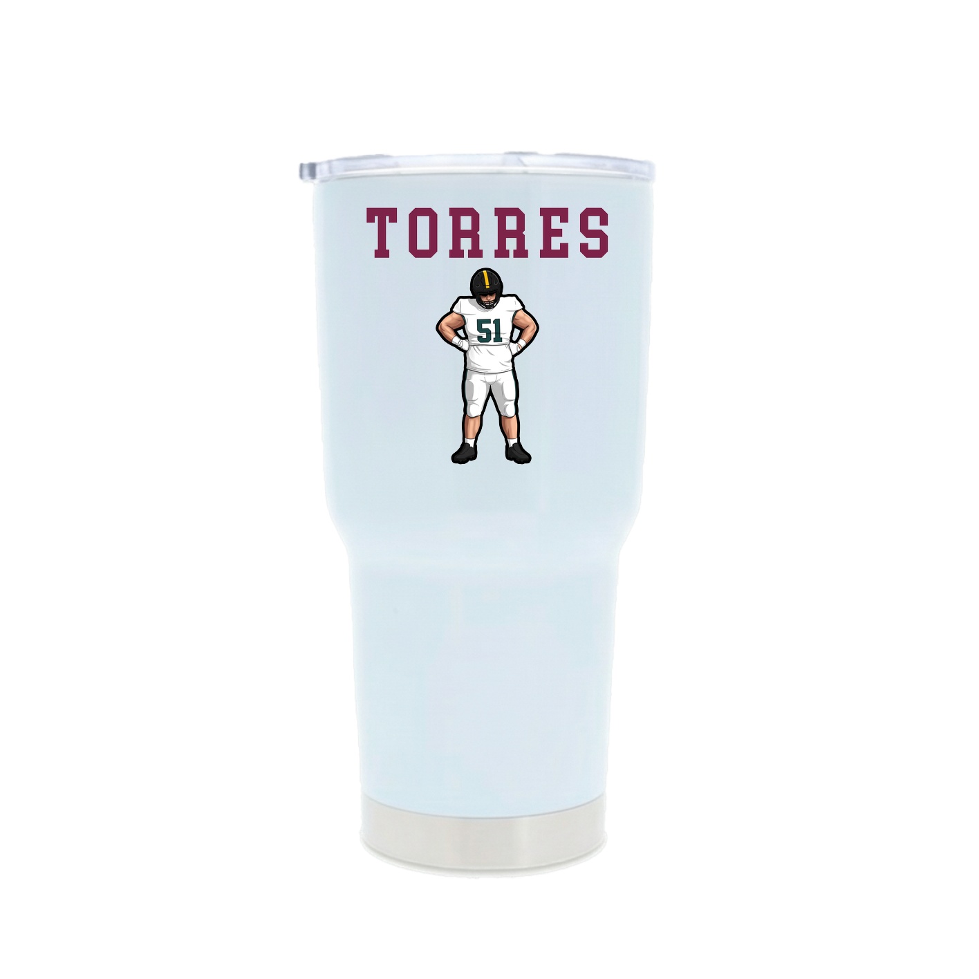 30oz Stainless Steel Tumbler — Shirsey in White