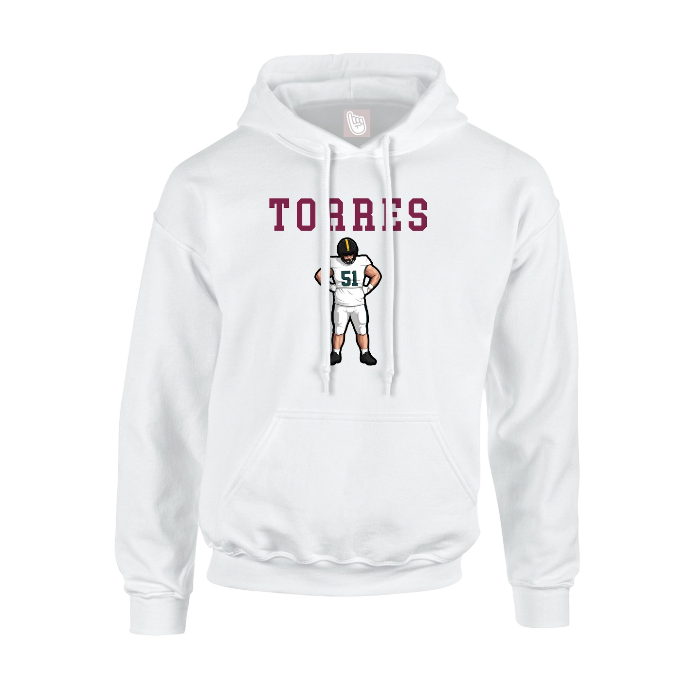 Hoodie — Shirsey in White