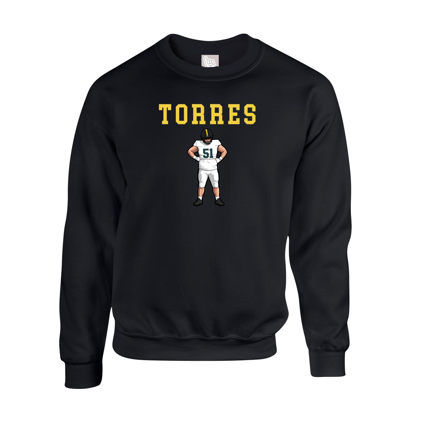 Fleece Crew — Shirsey in Black
