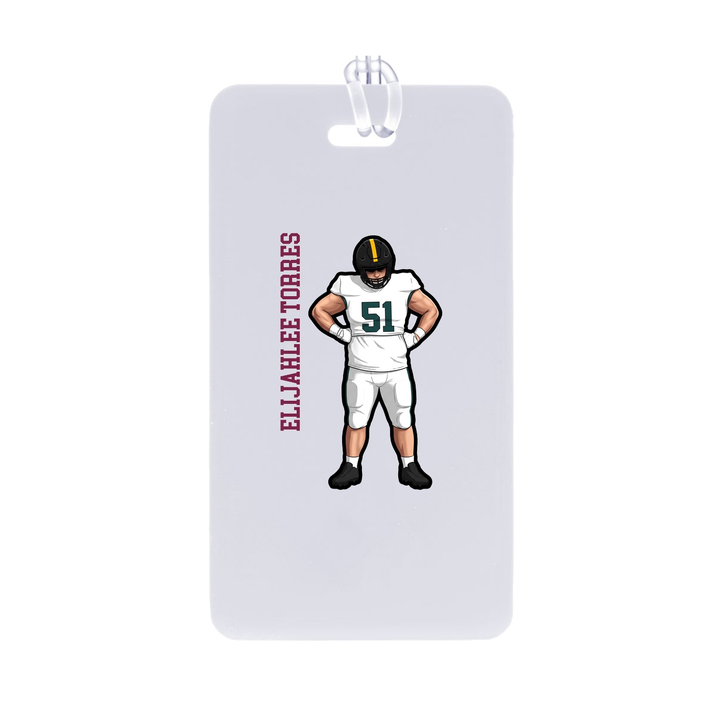 Bag Tag — Name Vertical in Classic