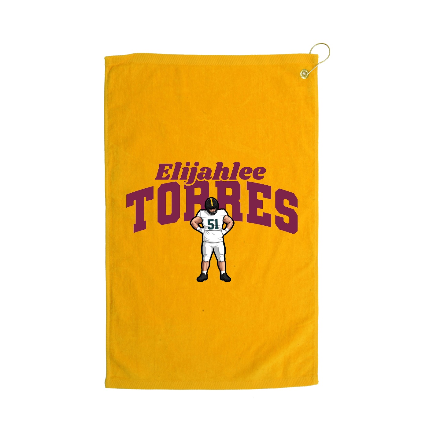 Golf Towel — Signature Arch in Gold