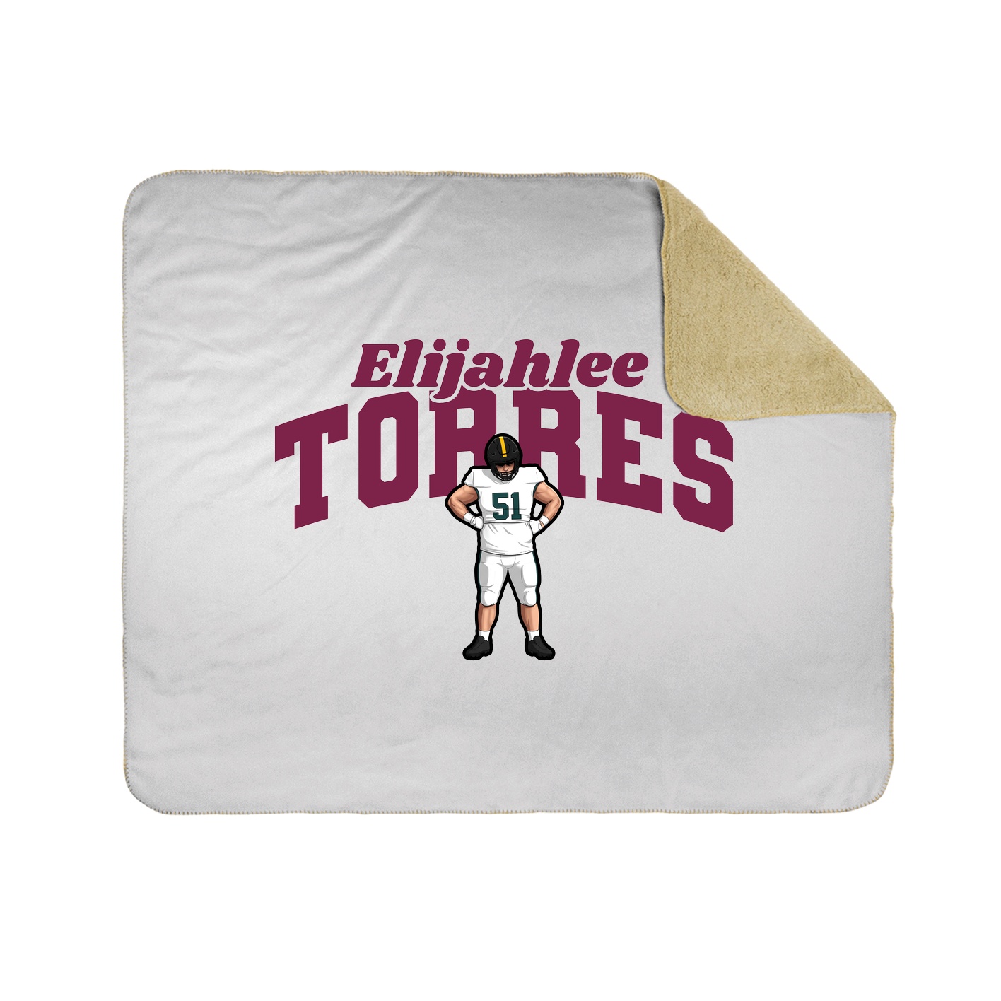 Throw Blanket — Signature Arch in White