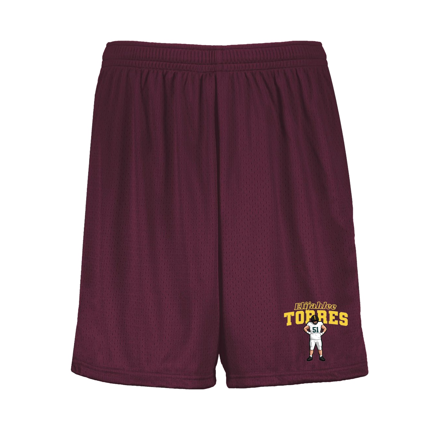 Shorts — Name Arch in Maroon