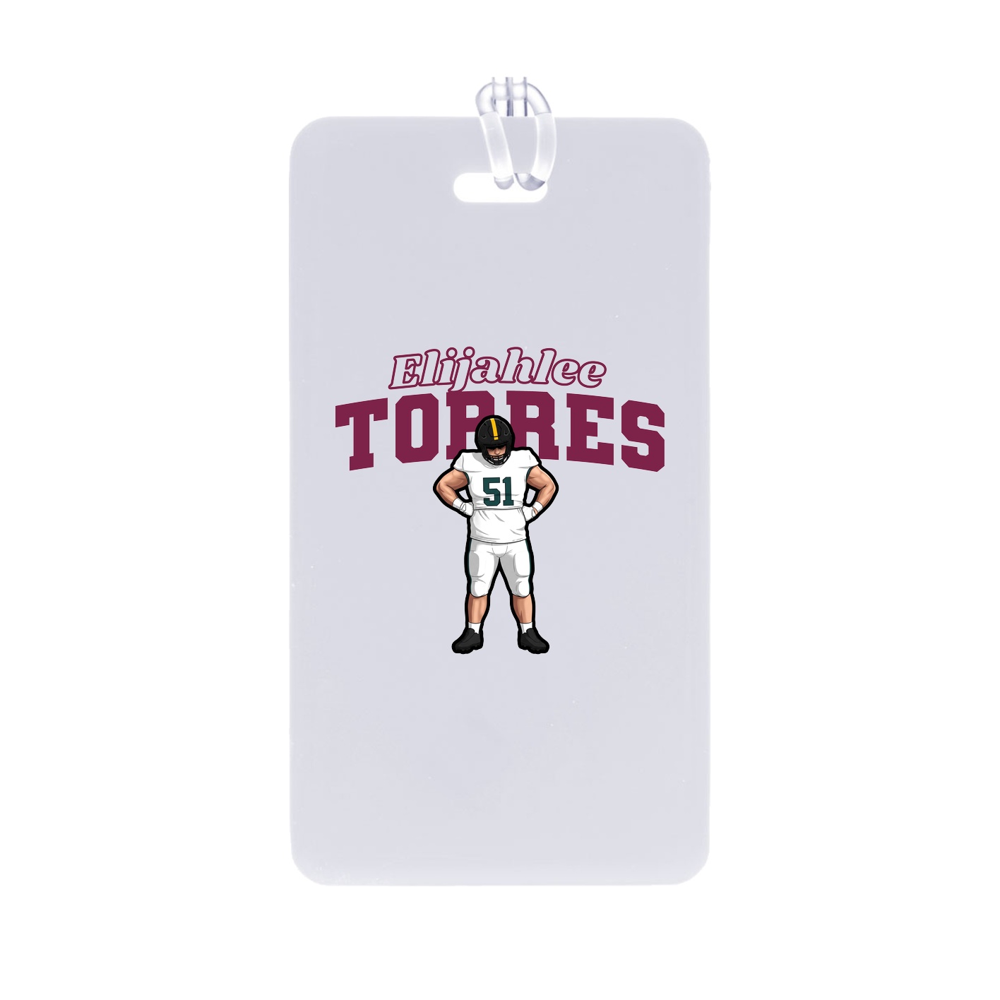 Bag Tag — Name Arch in Classic