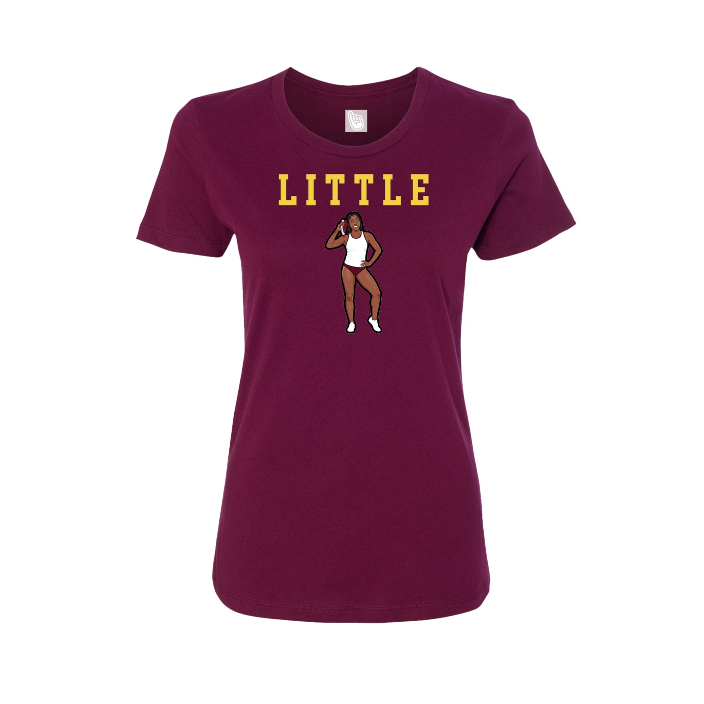 Fitted Women's Tee — Shirsey in Maroon