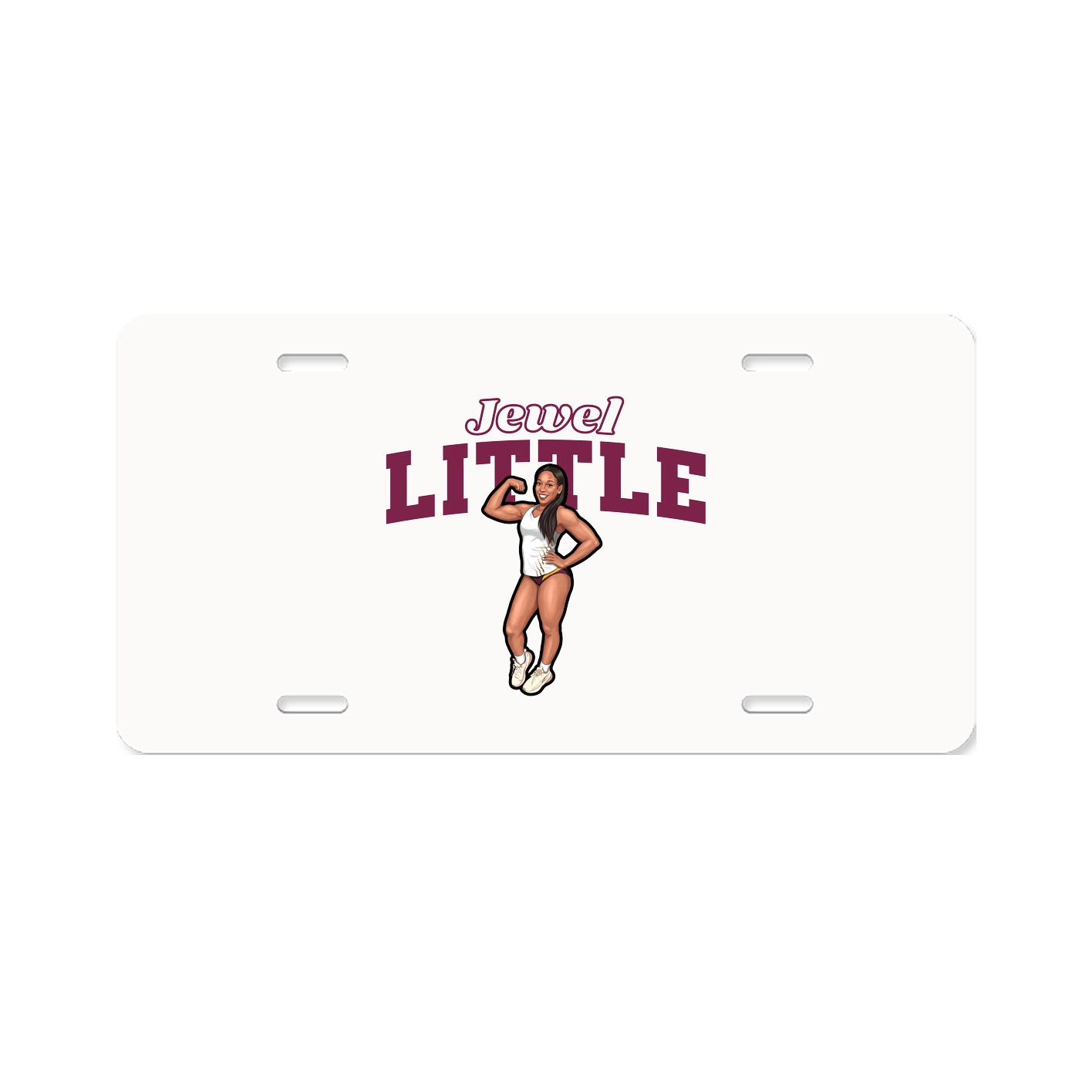 License Plate — Name Arch in Classic