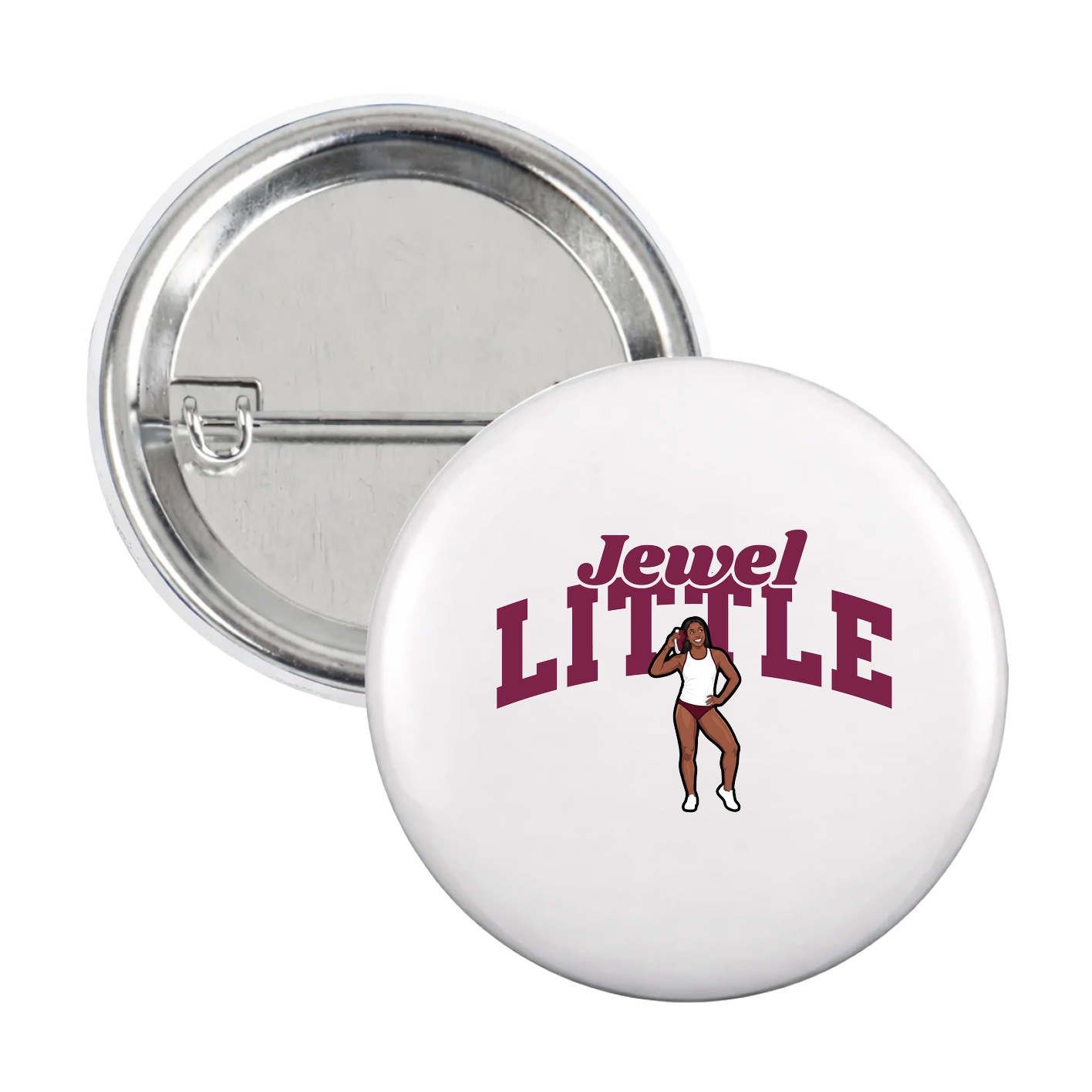 Game Day Button — Signature Arch in White