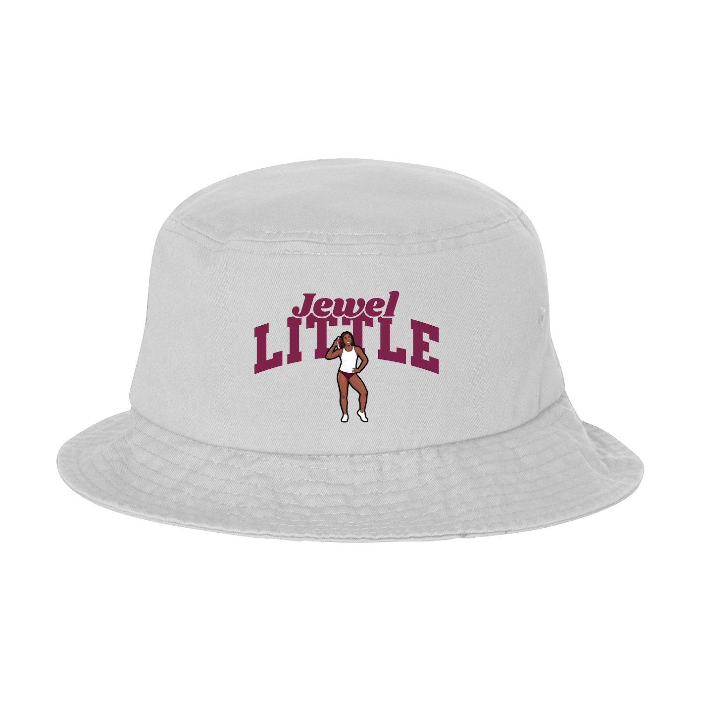 Bucket Cap — Signature Arch in White