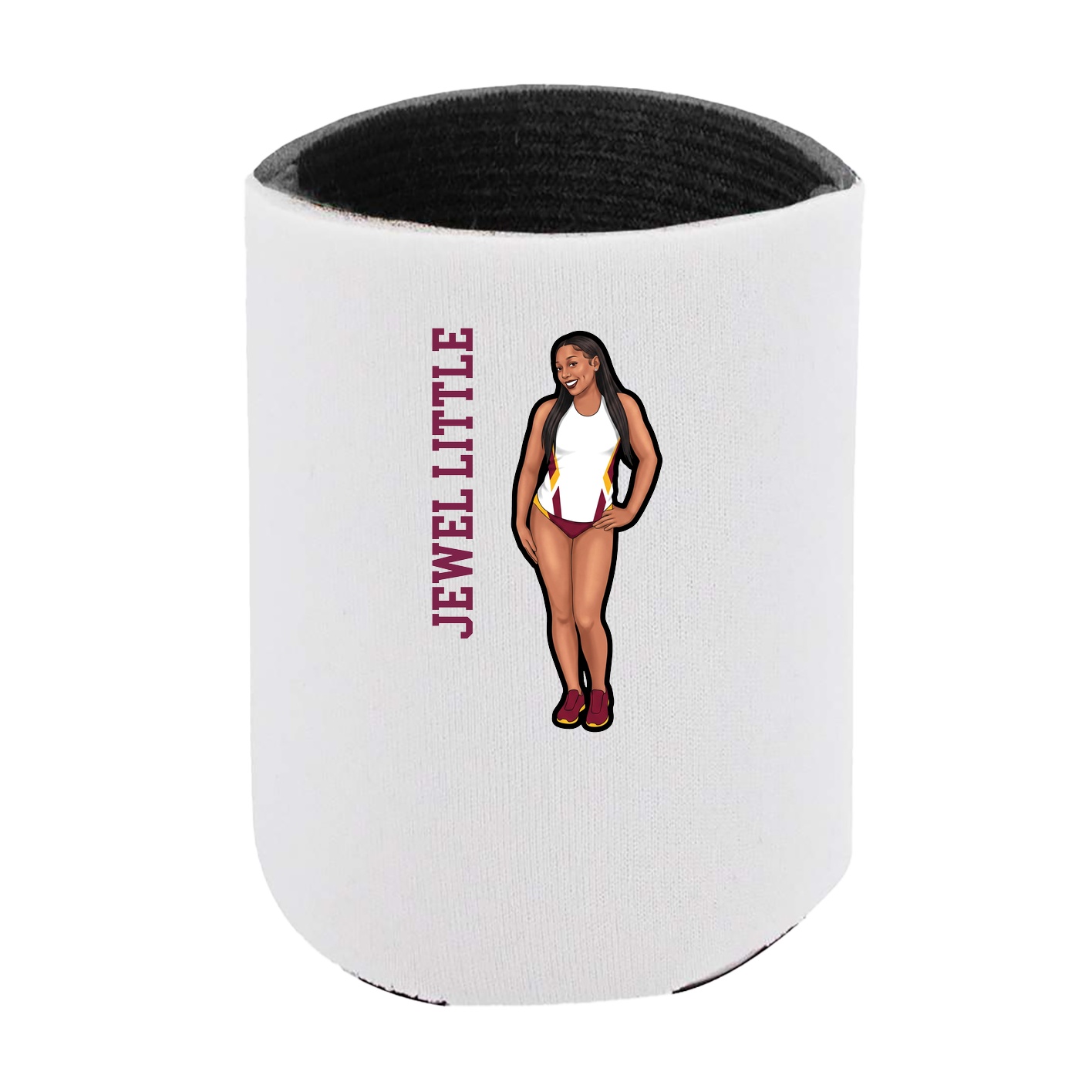 Can Holder — Name Vertical in White