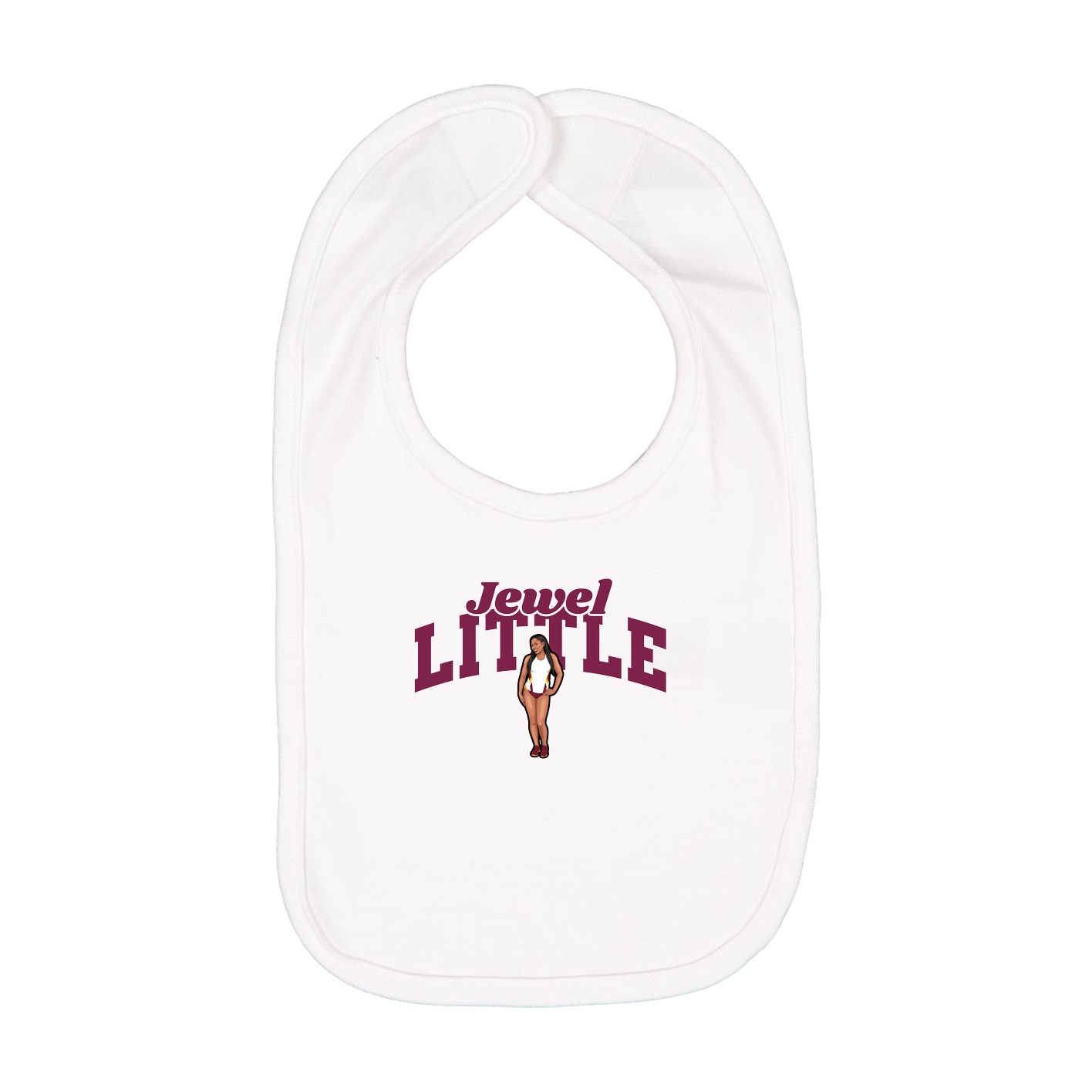 Infant Bib — Signature Arch in White