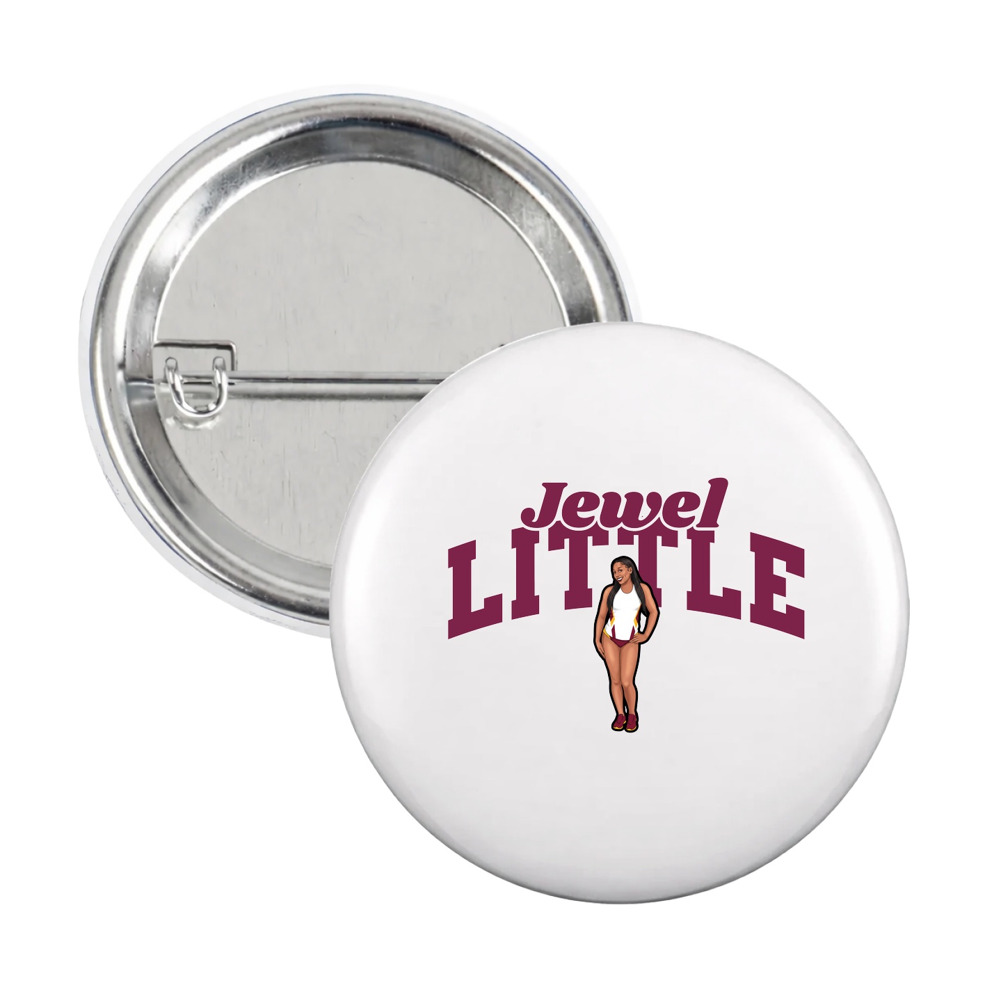 Game Day Button — Signature Arch in White