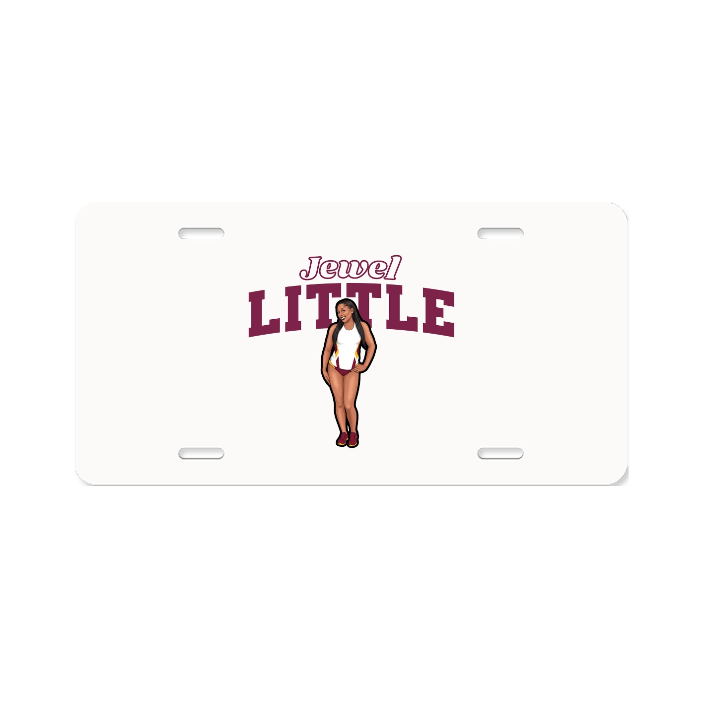License Plate — Name Arch in Classic