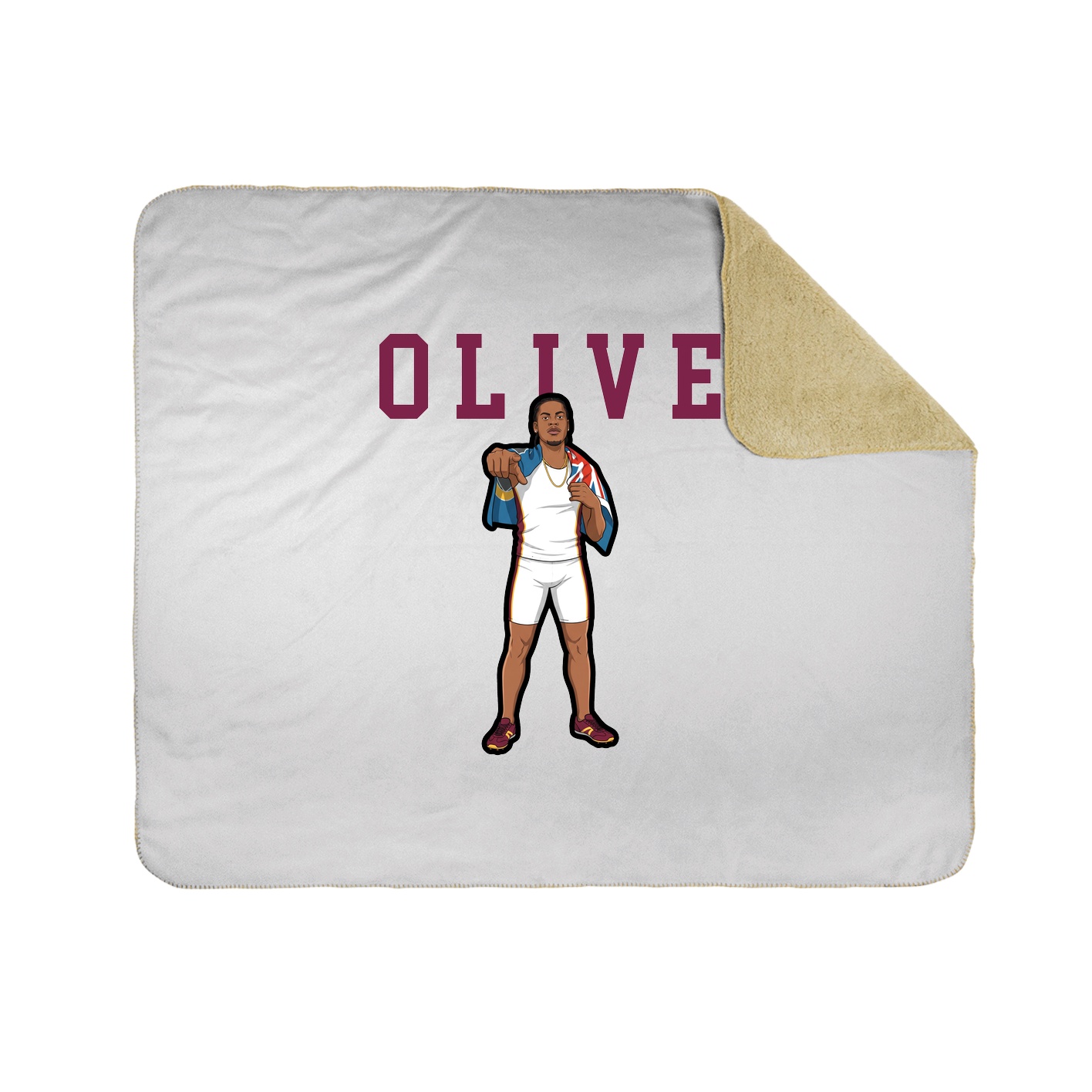 Throw Blanket — Shirsey in White