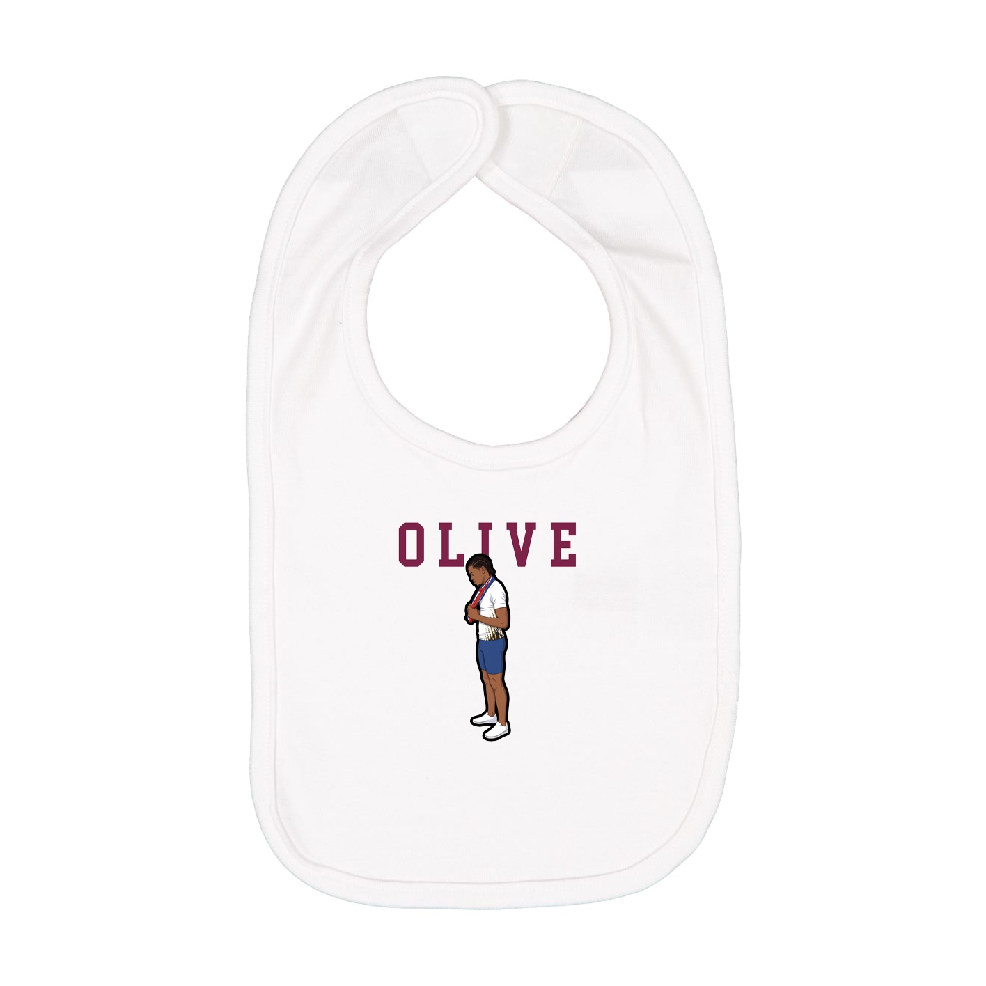 Infant Bib — Shirsey in White