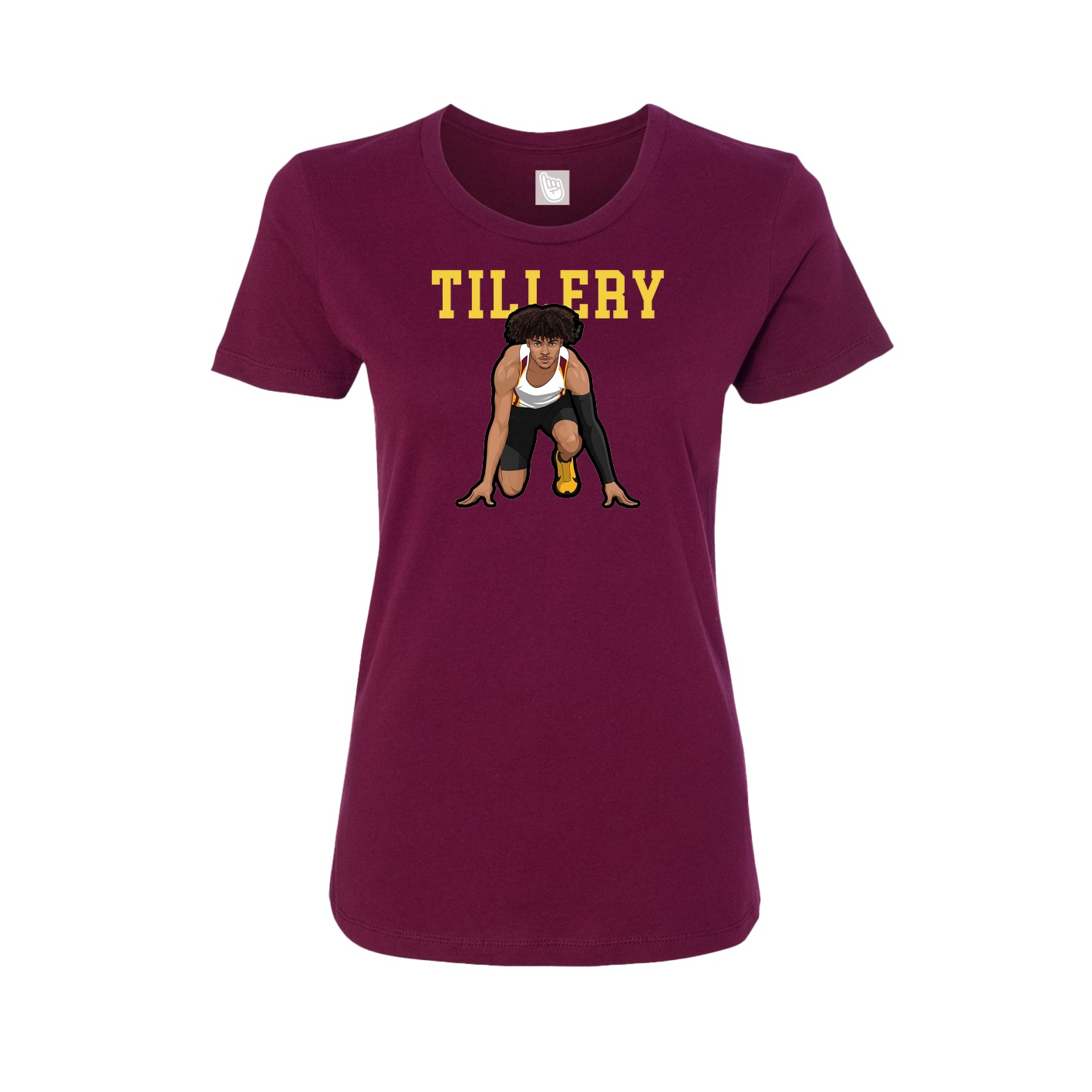 Fitted Women's Tee — Shirsey in Maroon
