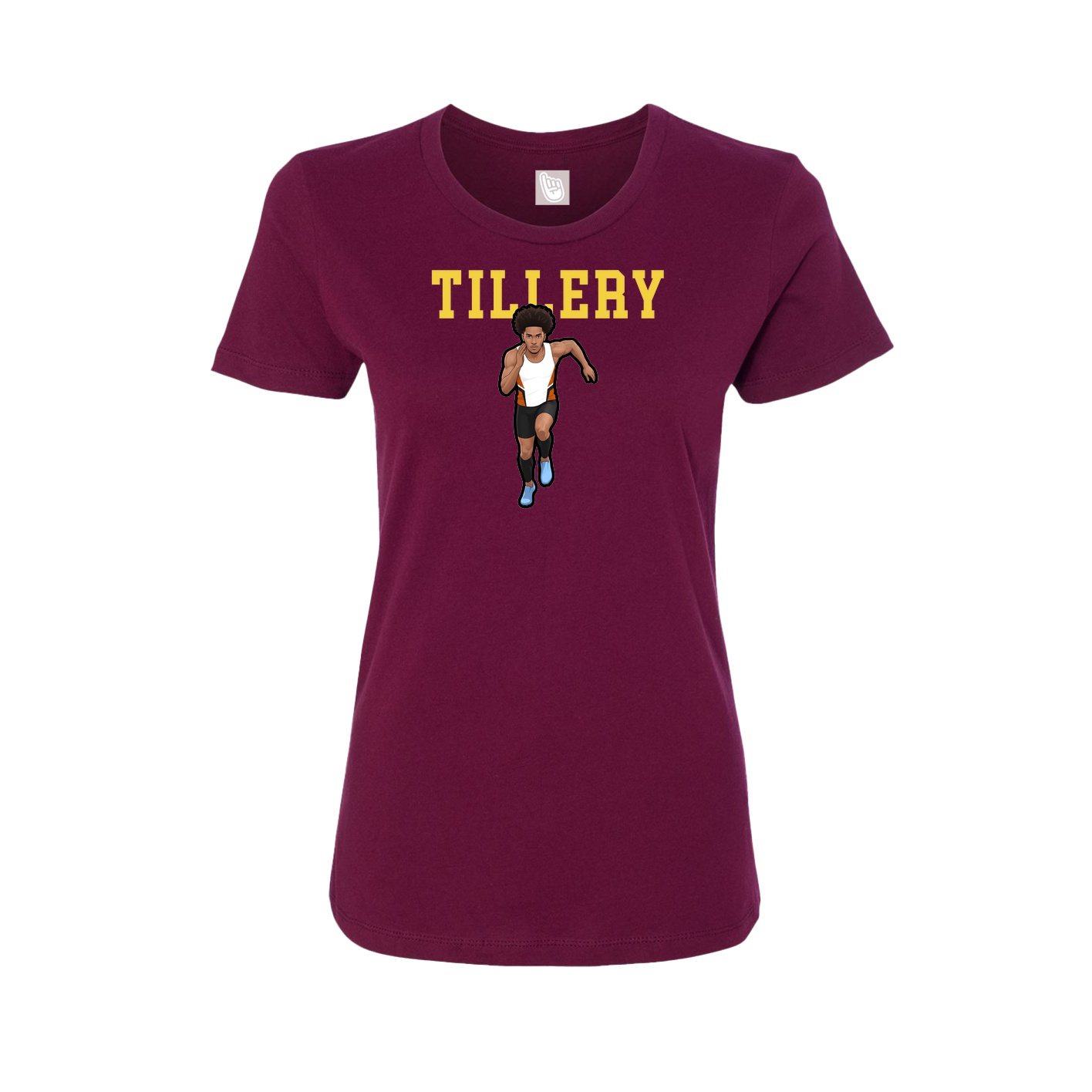 Fitted Women's Tee — Shirsey in Maroon