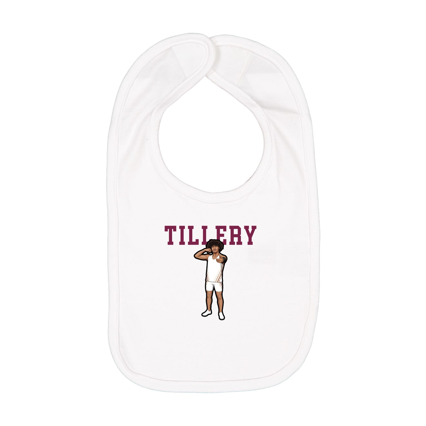 Infant Bib — Shirsey in White