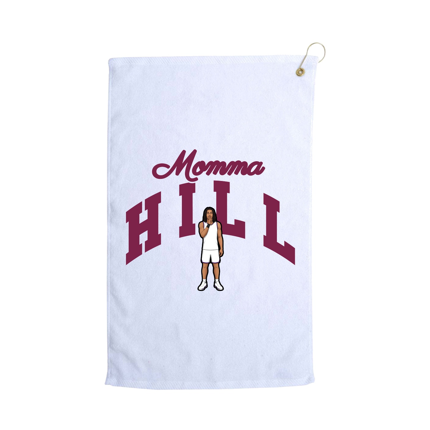 Golf Towel — Mothers Day Arch in White