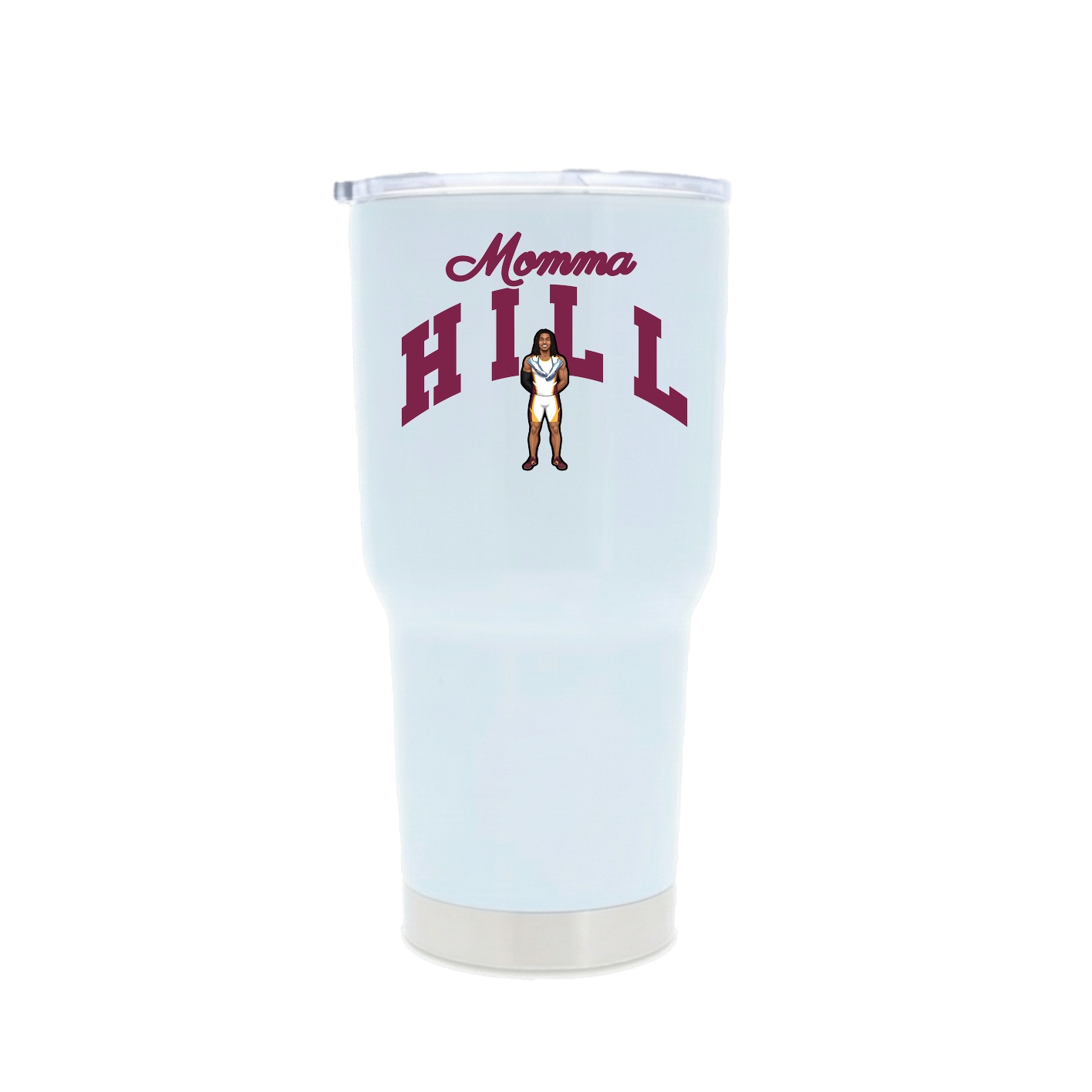 30oz Stainless Steel Tumbler — Mothers Day Arch in White