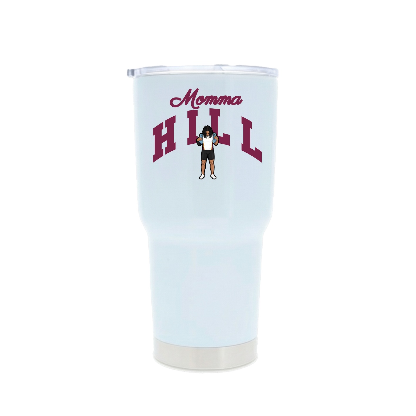 30oz Stainless Steel Tumbler — Mothers Day Arch in White