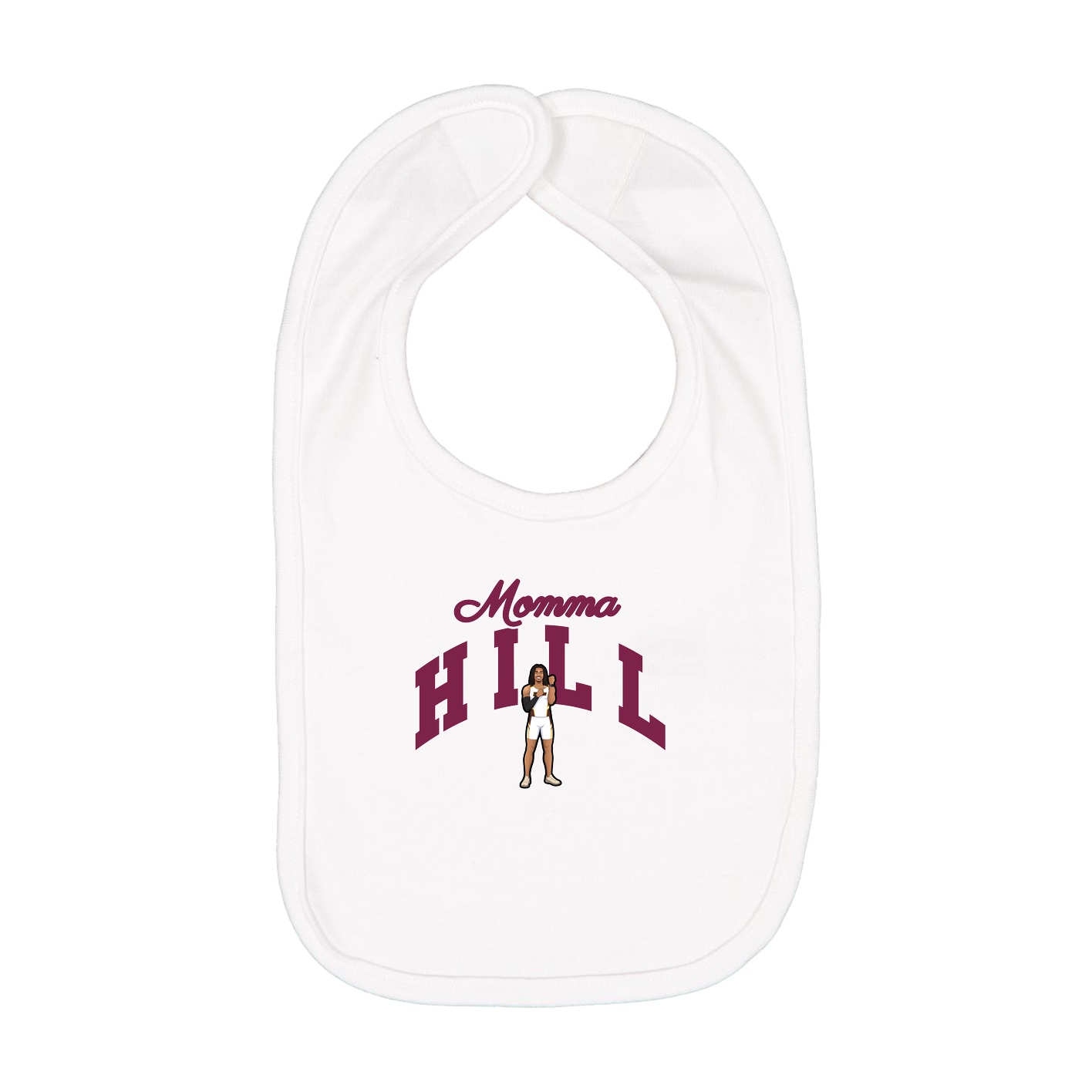 Infant Bib — Mothers Day Arch in White