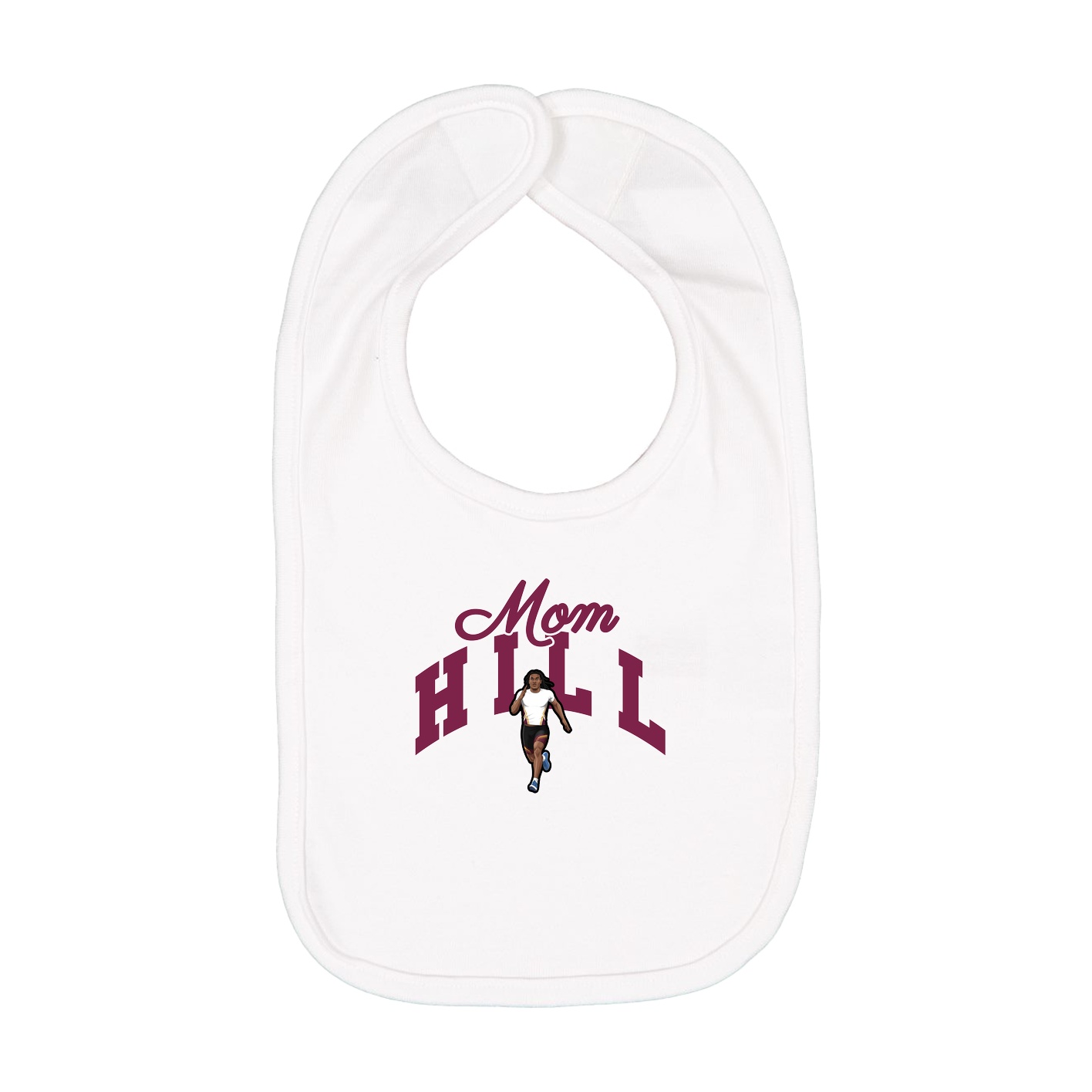 Infant Bib — Mothers Day Arch in White