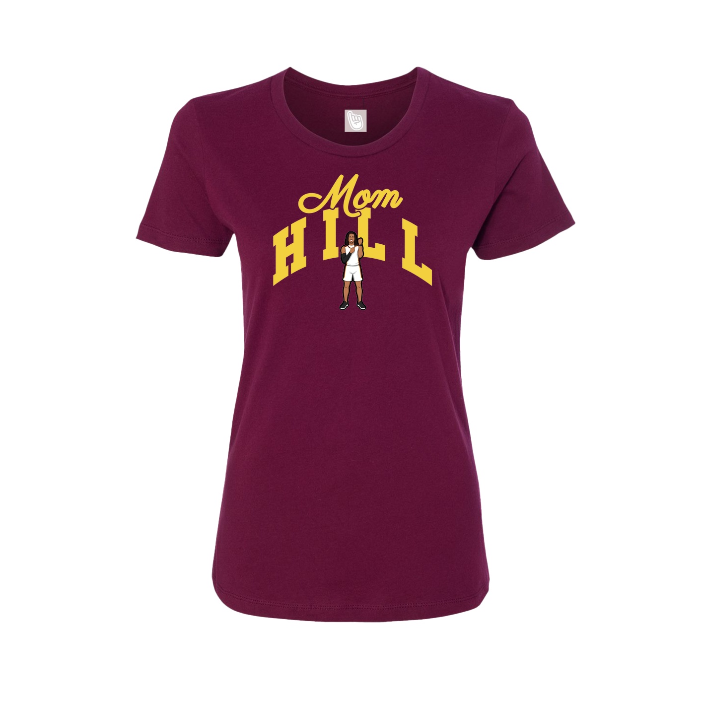 Womens Tee — Mothers Day Arch in Maroon