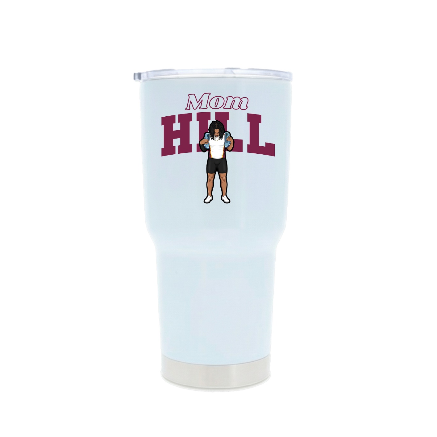 30oz Stainless Steel Tumbler — Mothers Day Block in White