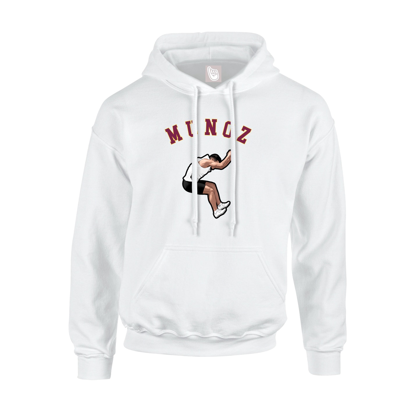 Youth Hoodie — Shirsey Arch in White