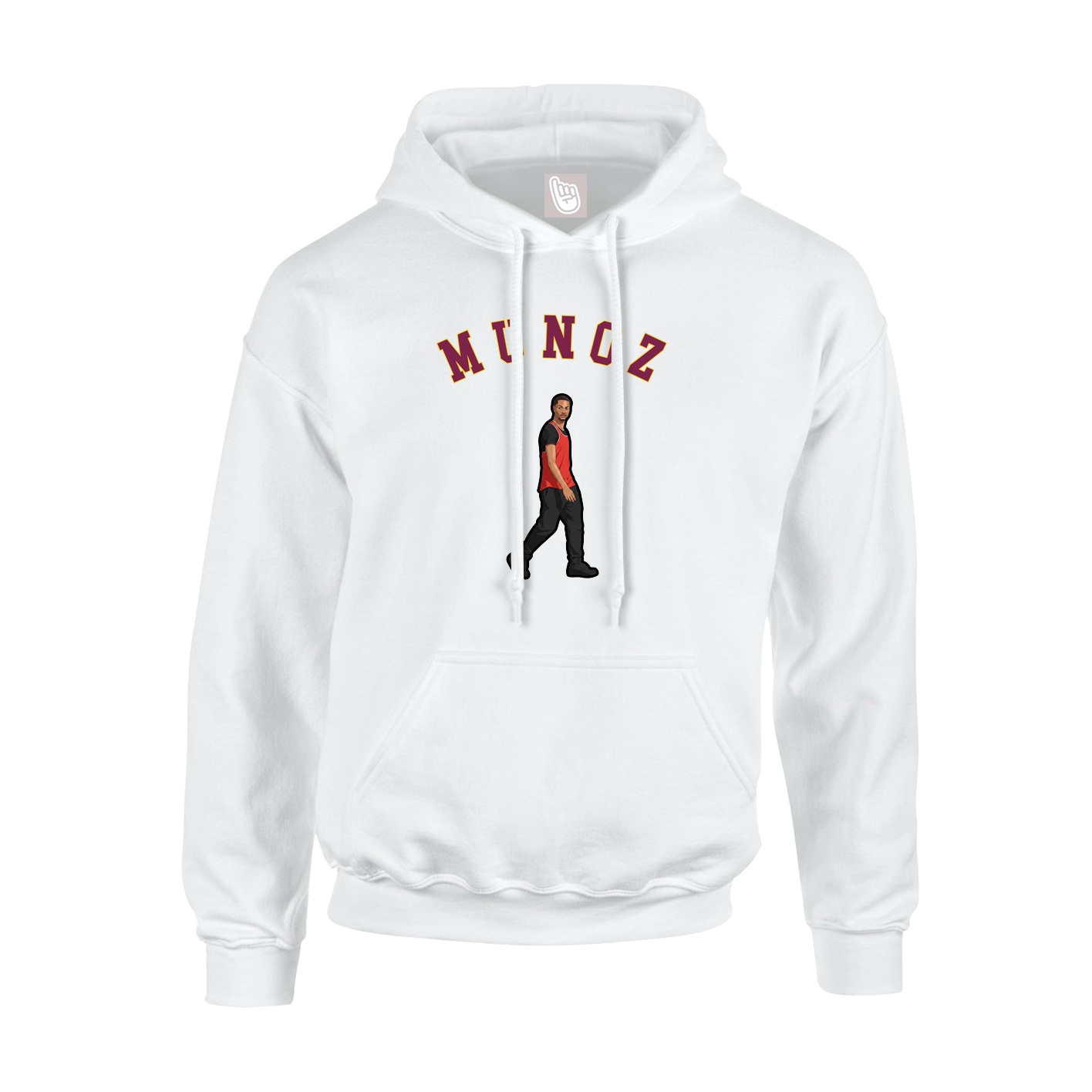 Youth Hoodie — Shirsey Arch in White
