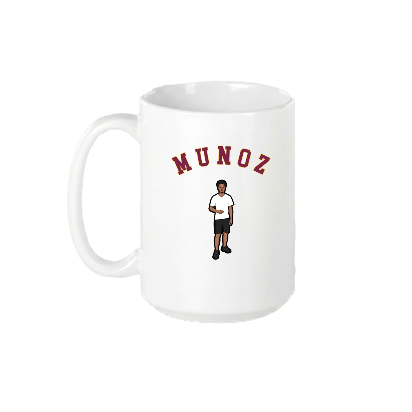 15oz Coffee Mug — Shirsey Arch in White