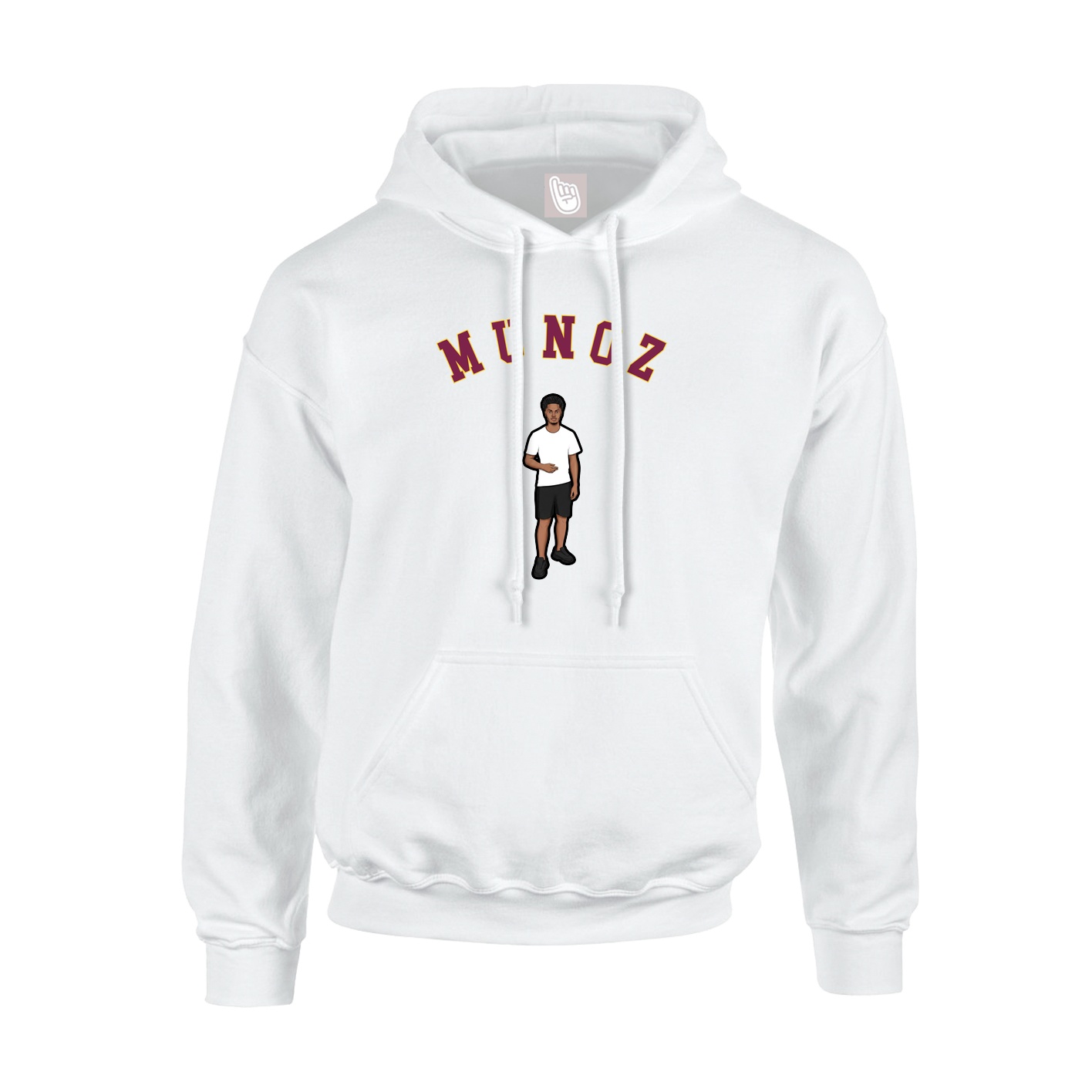 Youth Hoodie — Shirsey Arch in White