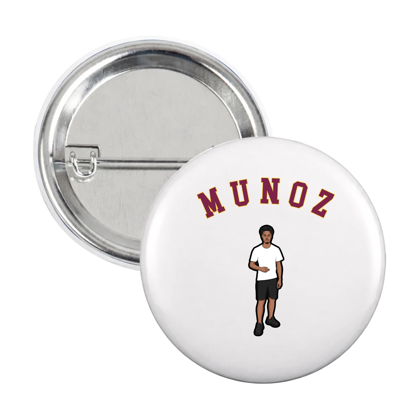 Game Day Button — Shirsey Arch in White
