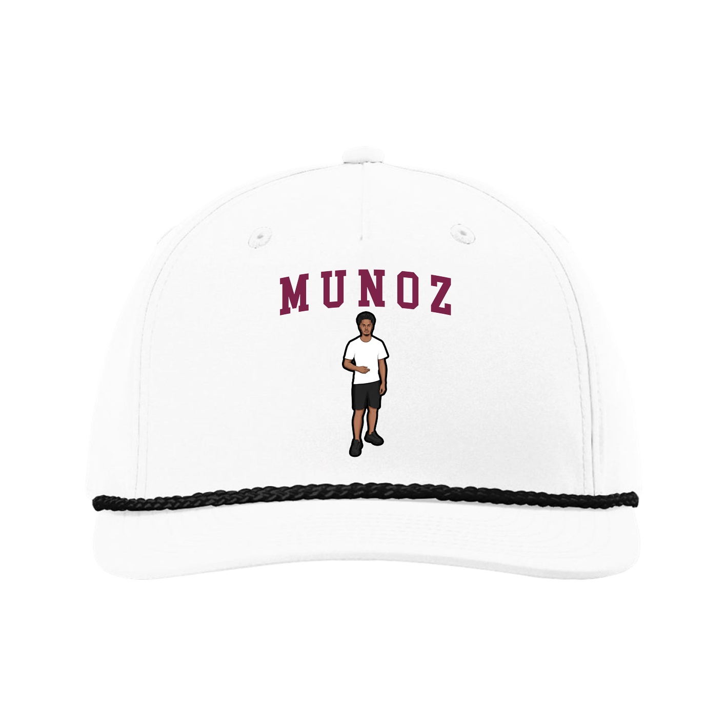 Five-Panel Classic Rope Cap — Shirsey in White