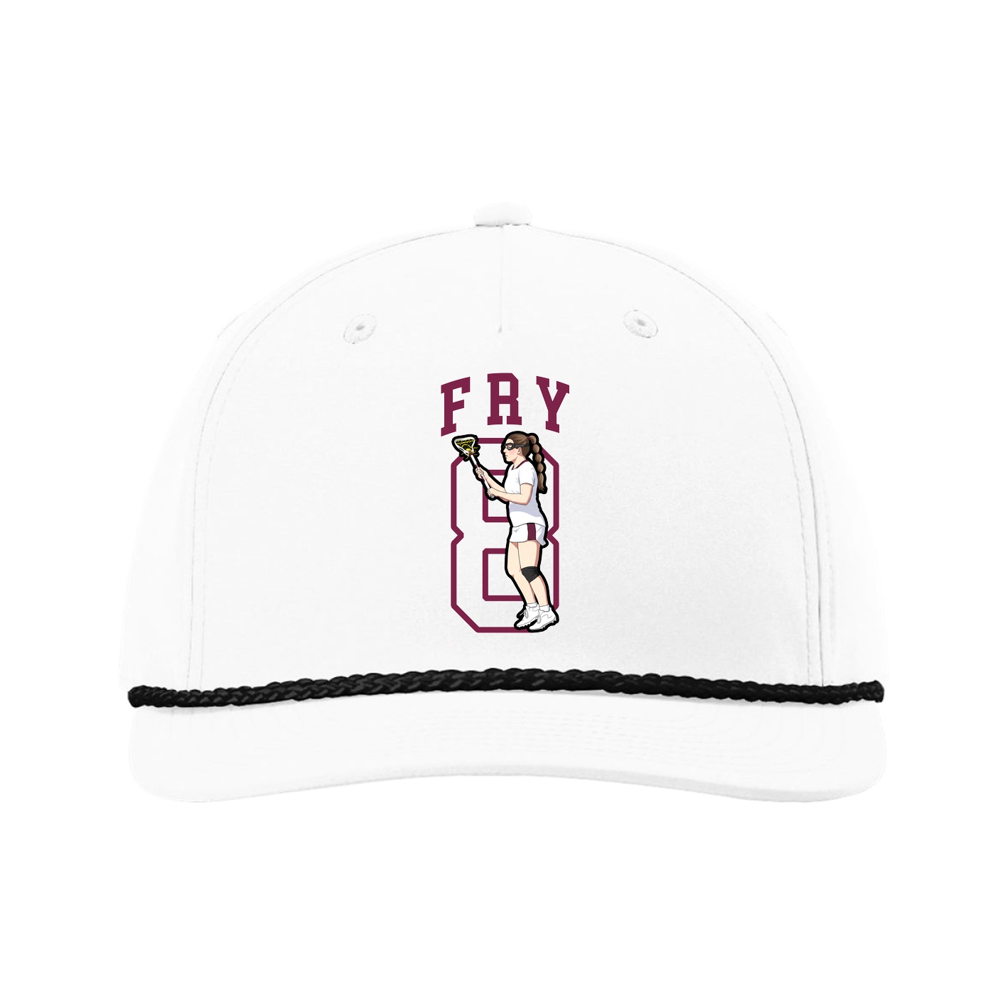 Five-Panel Classic Rope Cap — Shirsey in White