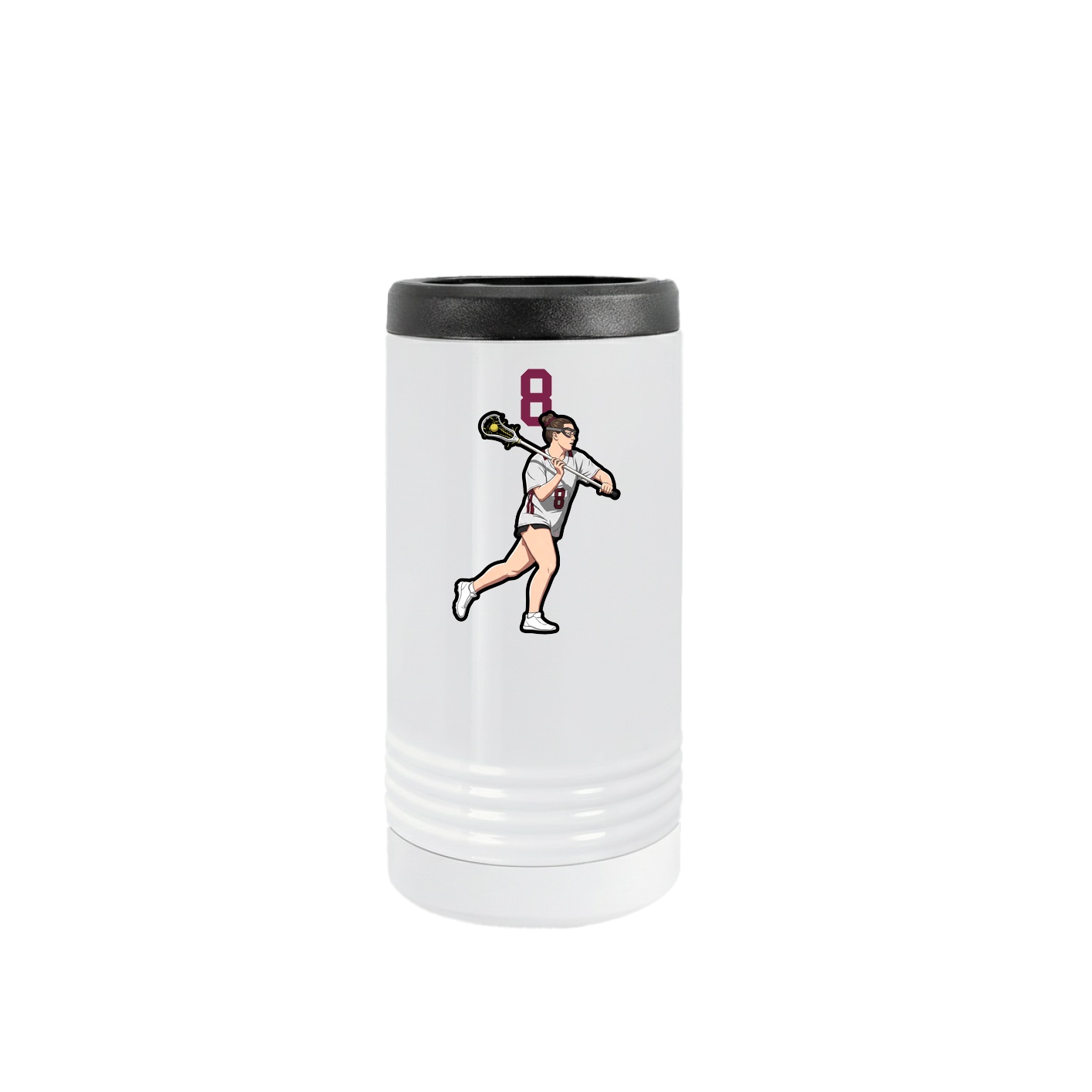 Slim Beverage Holder — Number Top in White