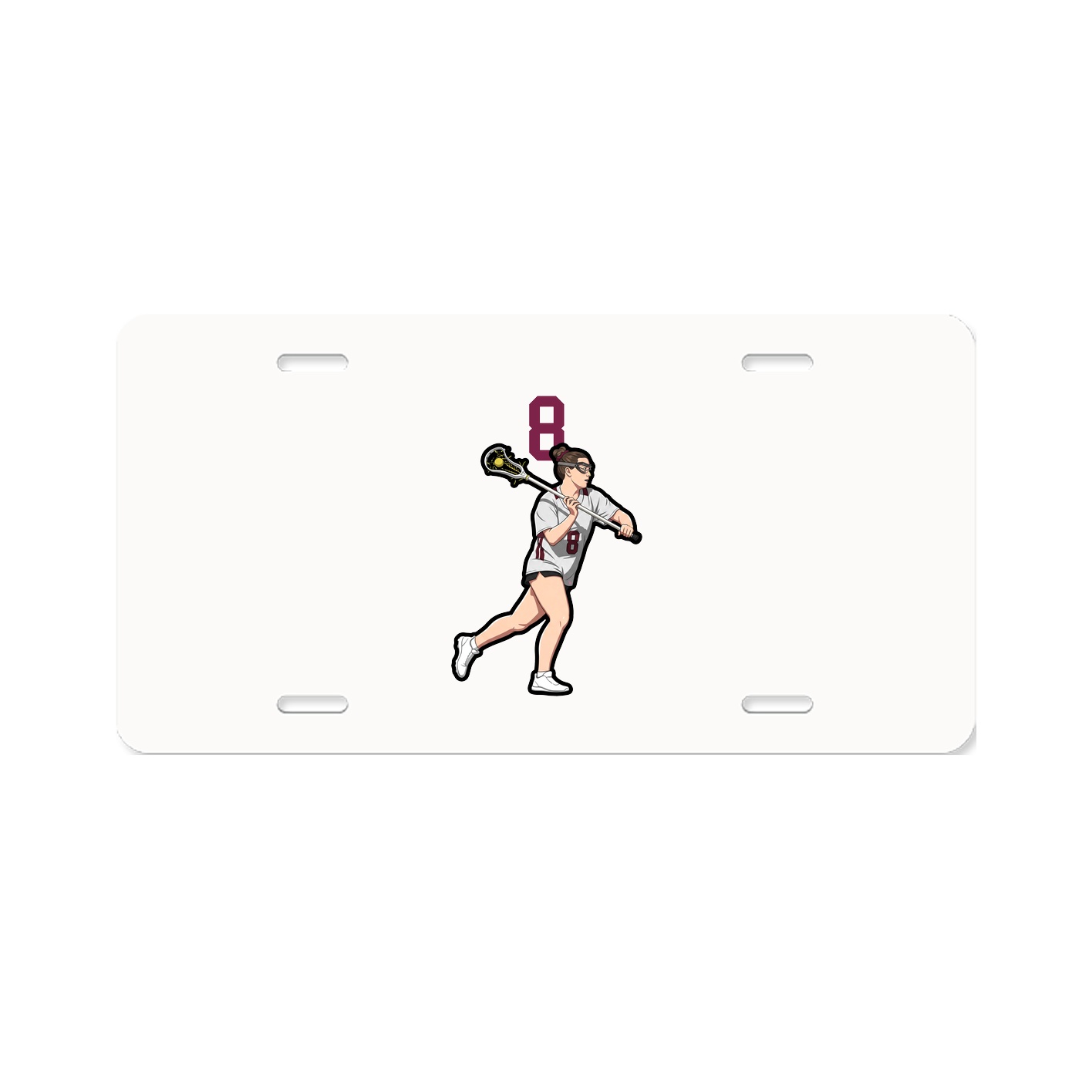 License Plate — Number Top in Classic