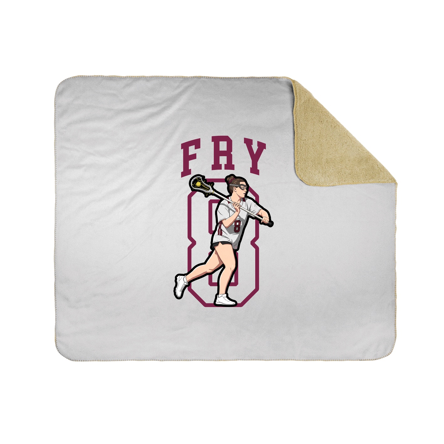 Throw Blanket — Shirsey in White