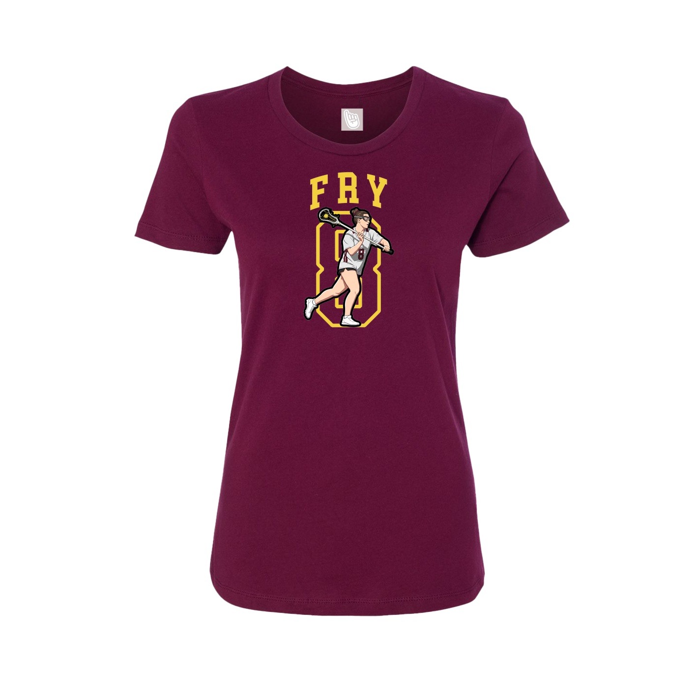 Fitted Women's Tee — Shirsey in Maroon