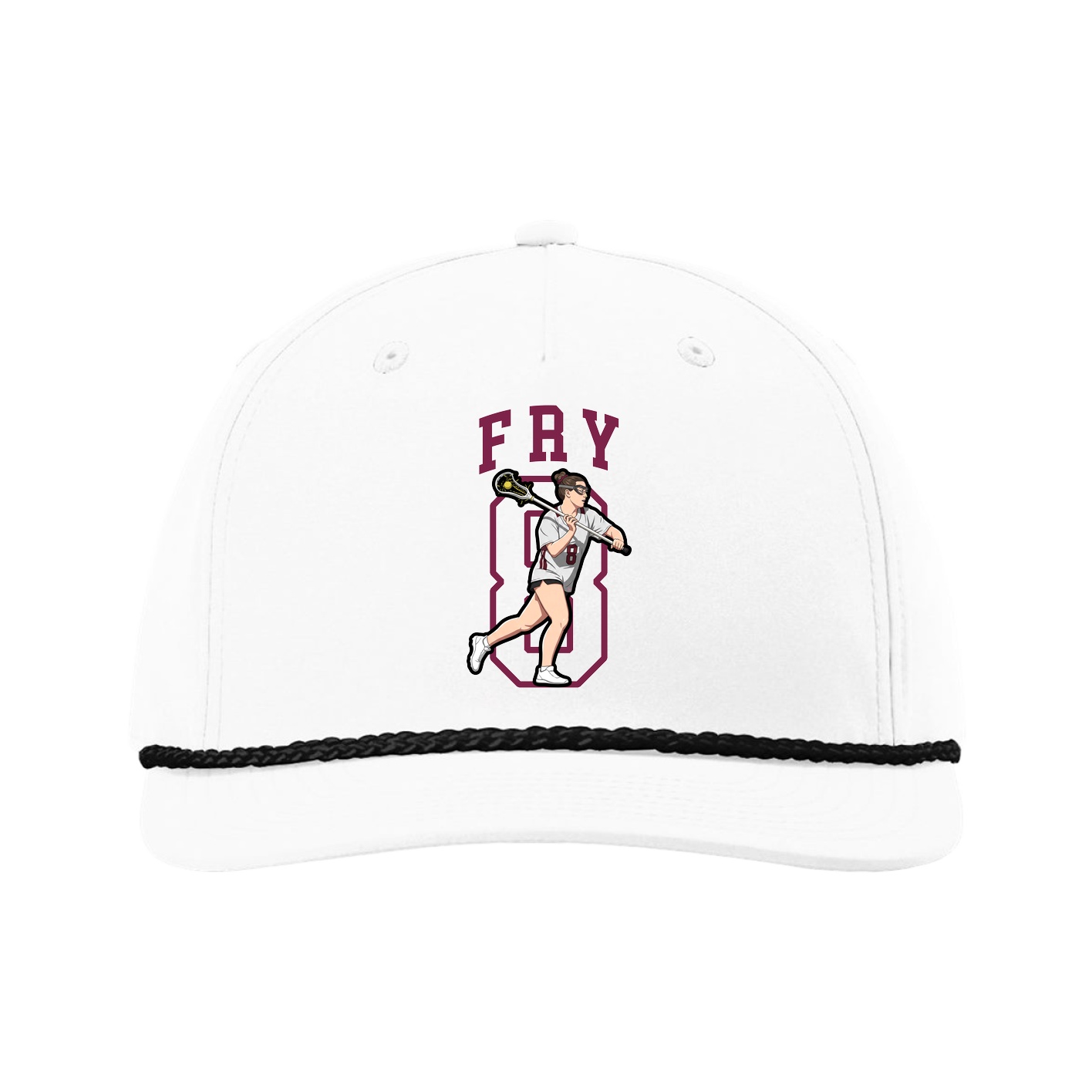 Five-Panel Classic Rope Cap — Shirsey in White