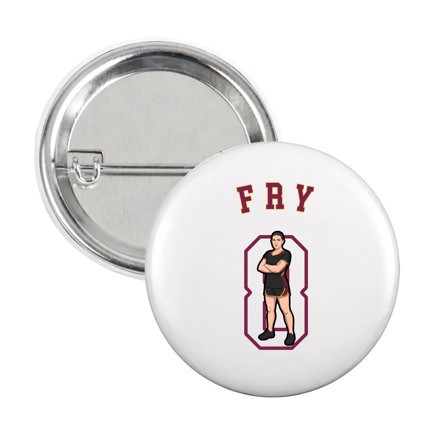 Game Day Button — Shirsey Arch in White