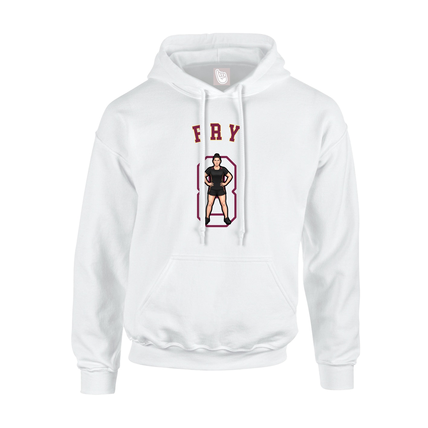 Youth Hoodie — Shirsey Arch in White