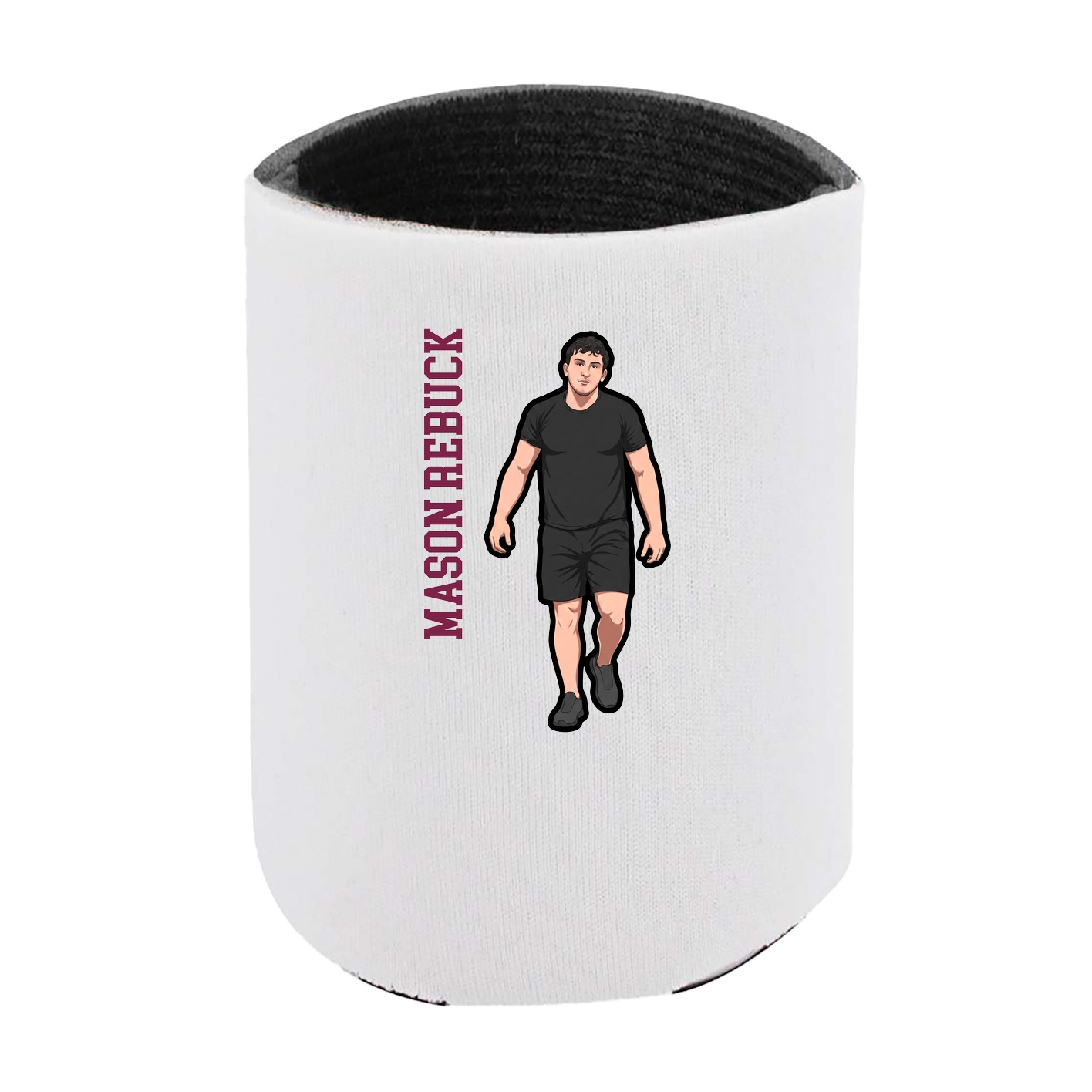 Can Holder — Name Vertical in White