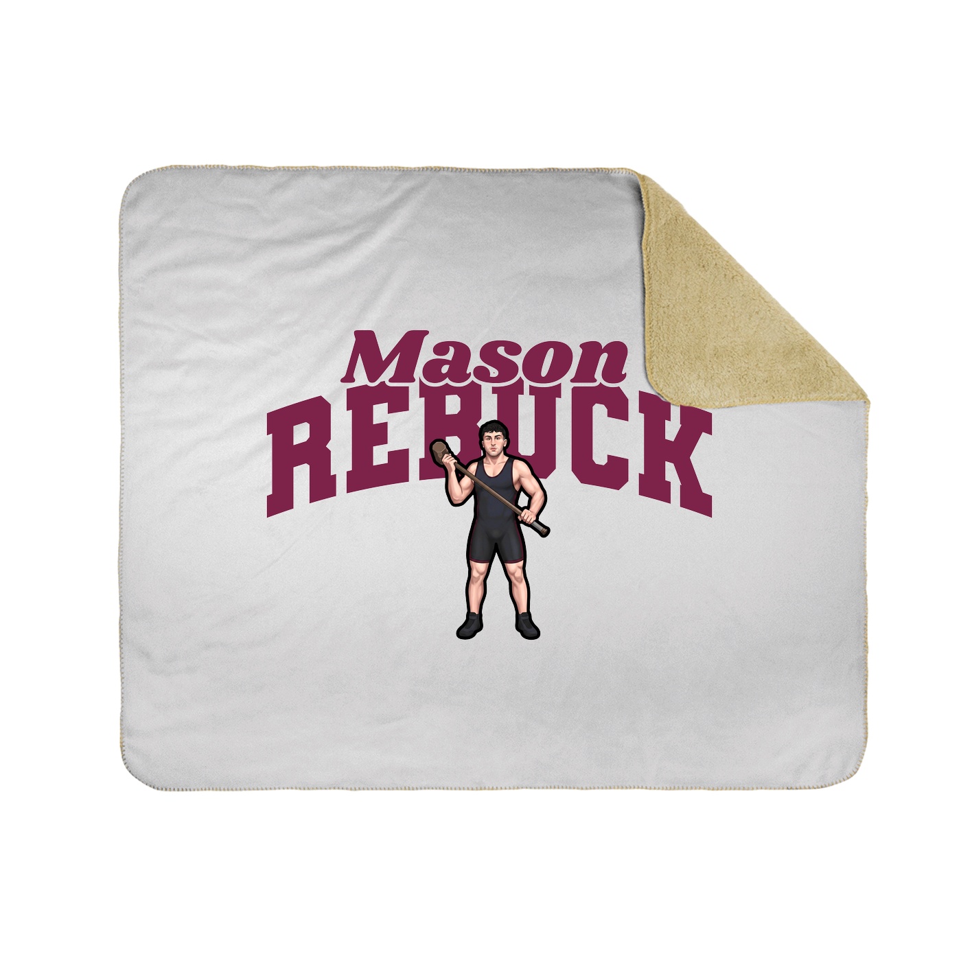 Throw Blanket — Signature Arch in White