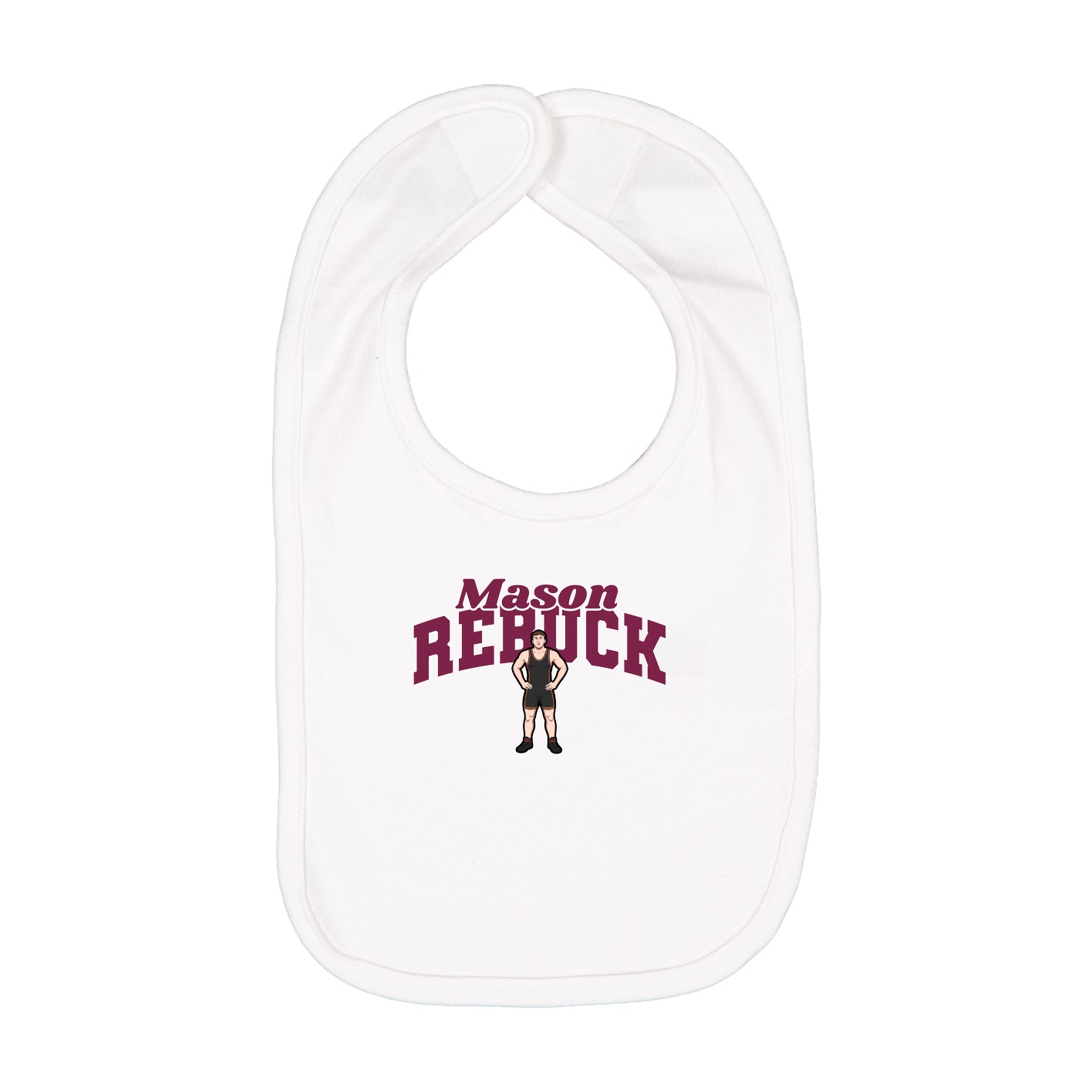 Infant Bib — Signature Arch in White