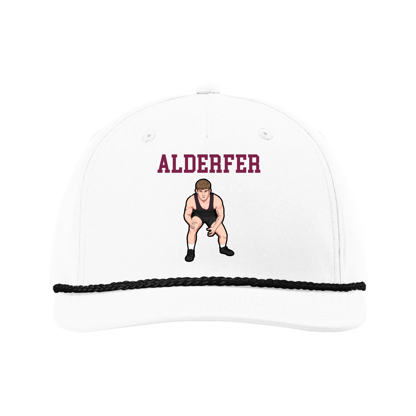 Five-Panel Classic Rope Cap — Shirsey in White