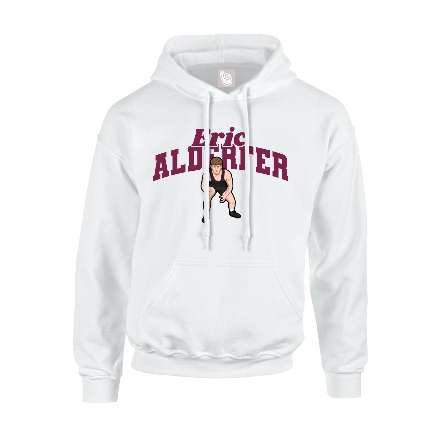 Youth Hoodie — Signature Arch in White