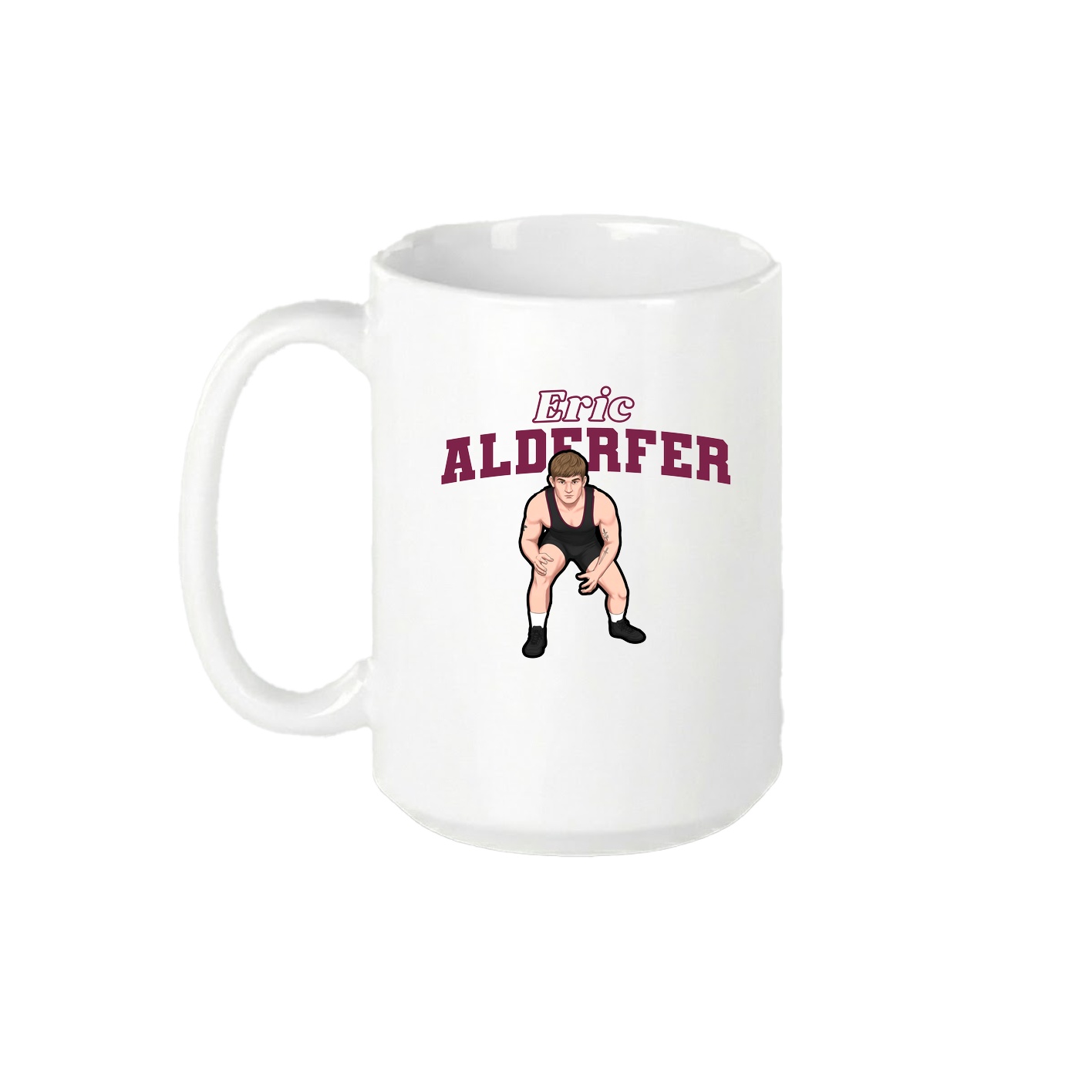 15oz Coffee Mug — Name Arch in White